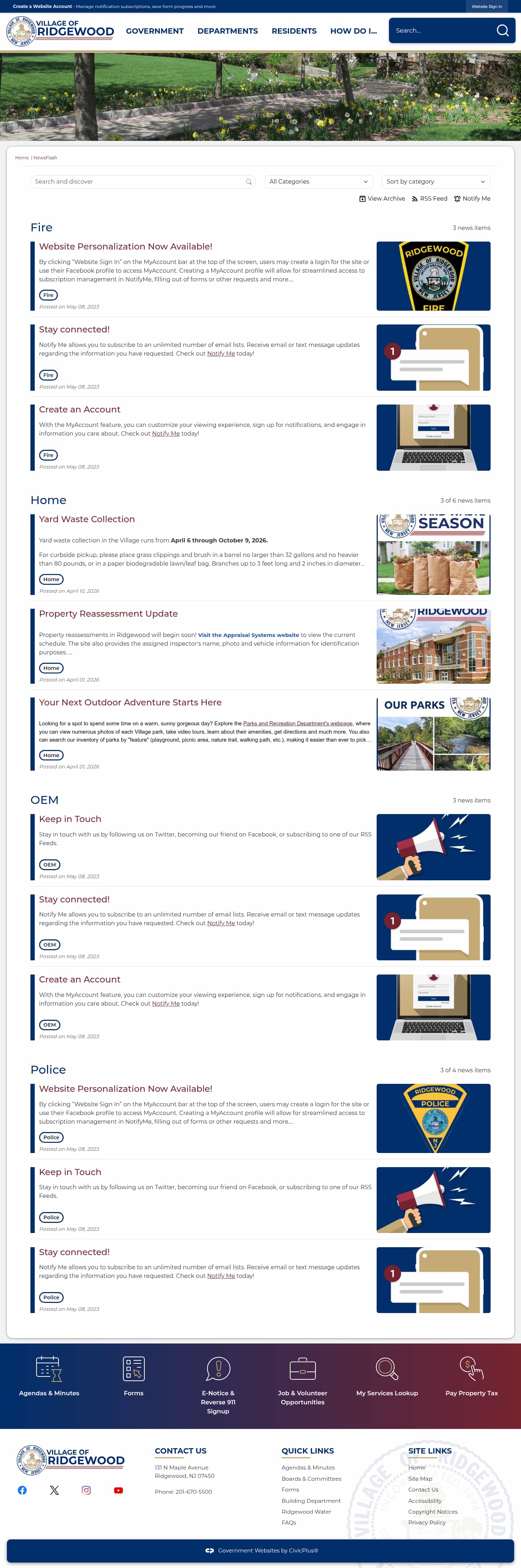 Latest website image capture