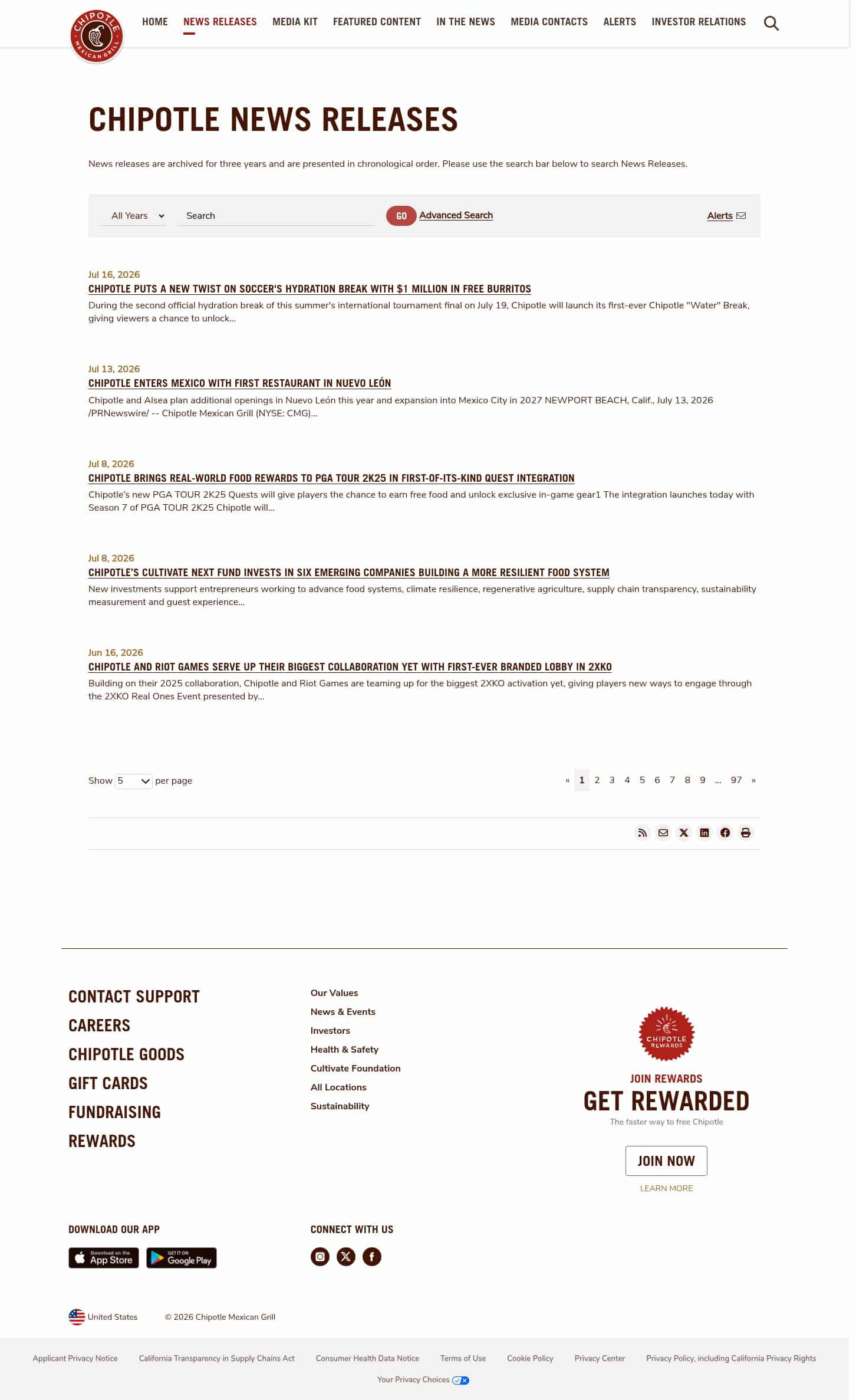 Latest website image capture