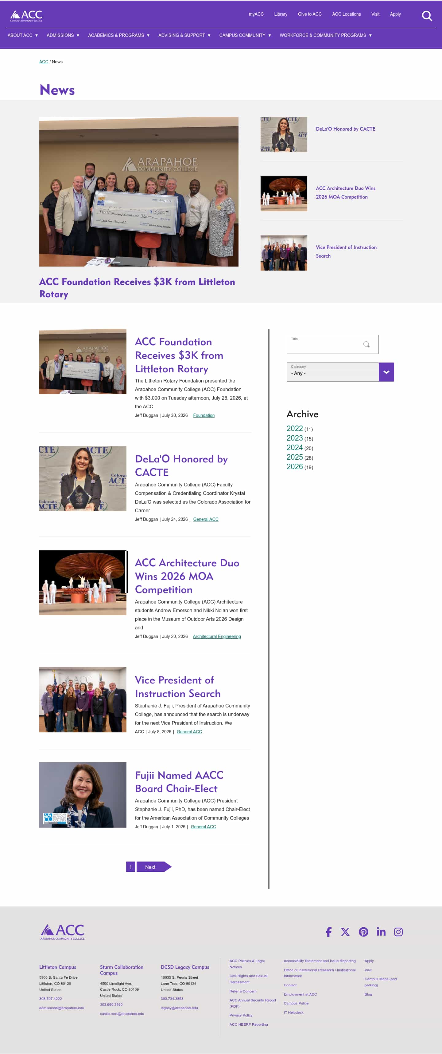 Latest website image capture