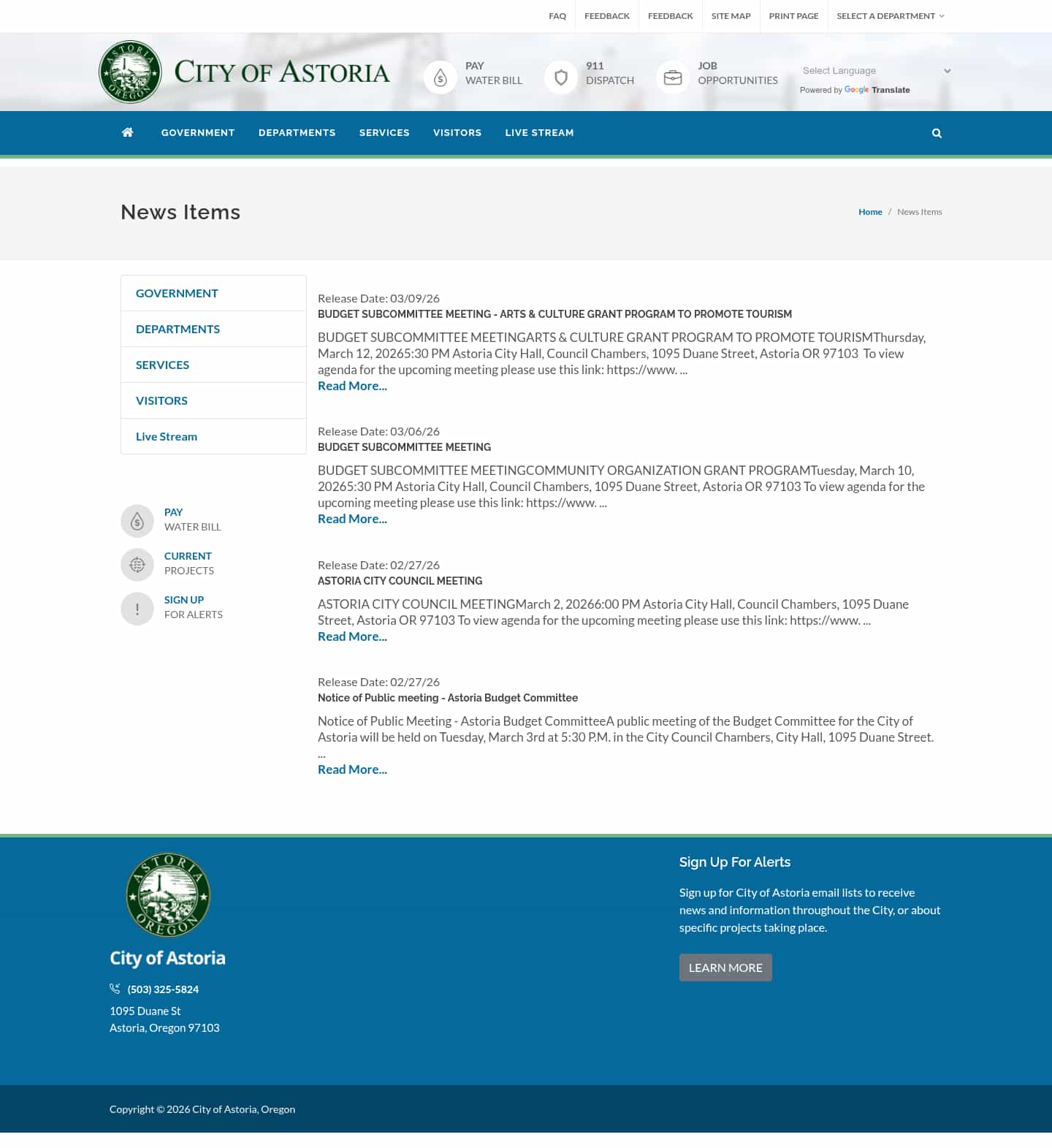 Latest website image capture