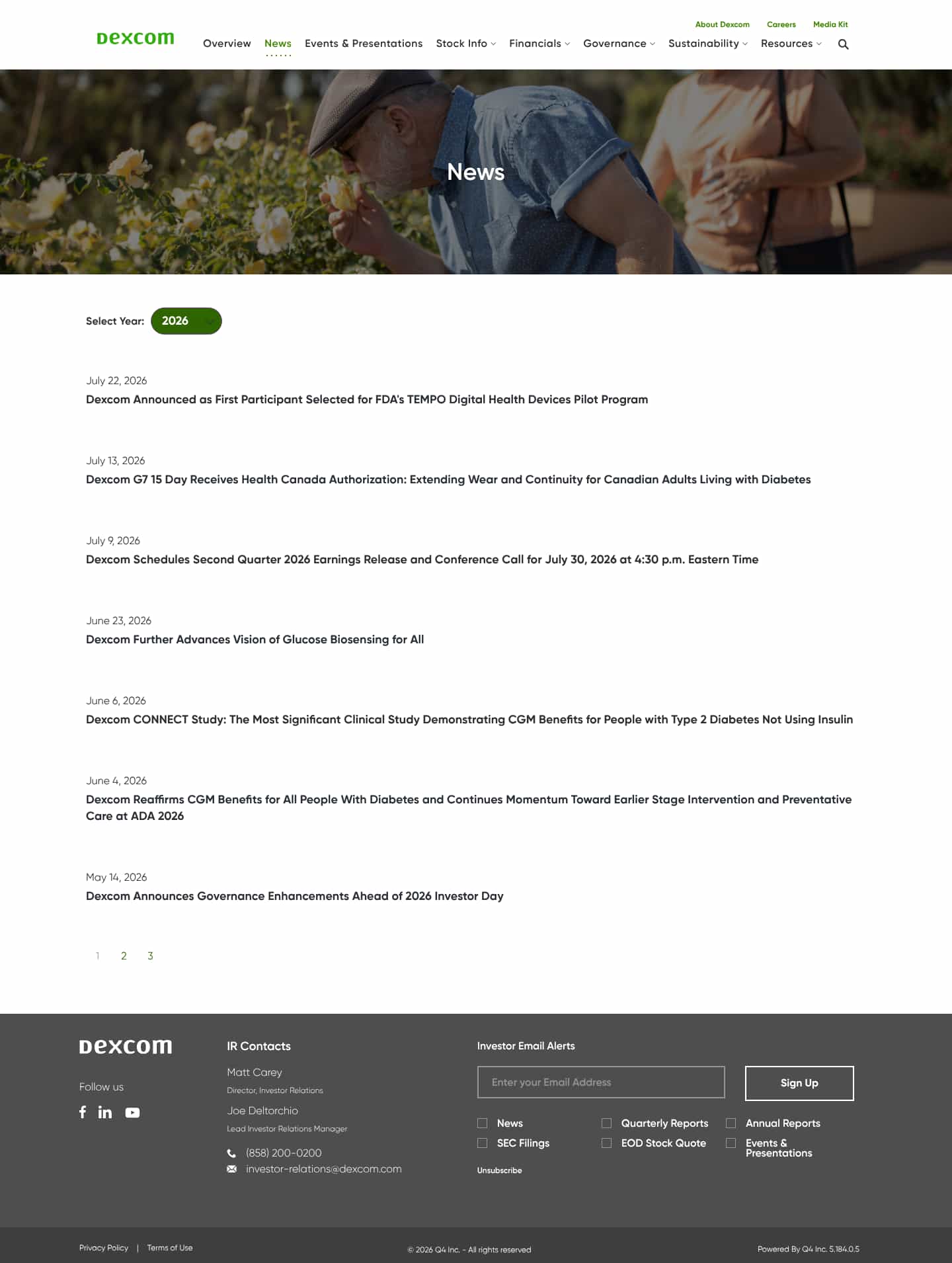 Latest website image capture