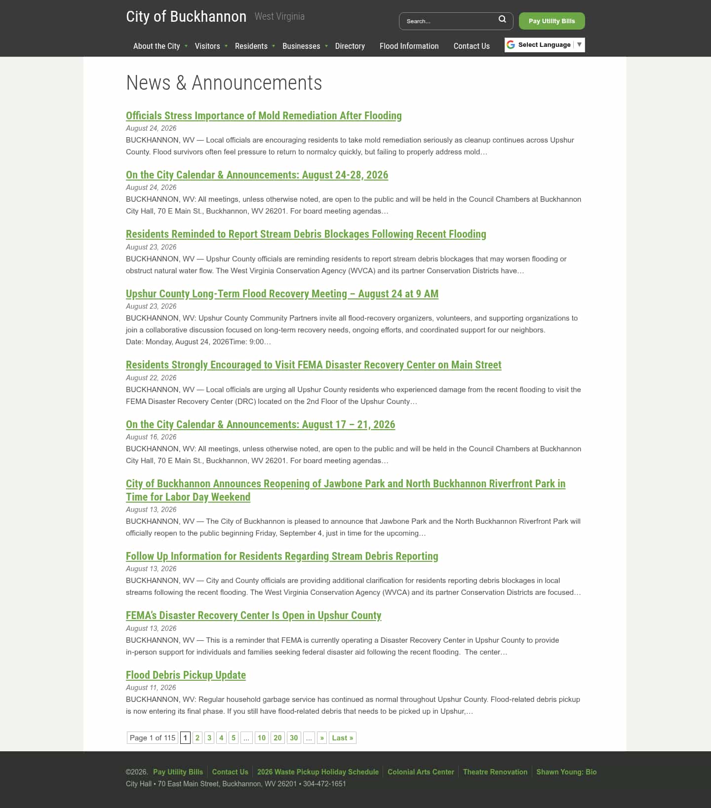 Latest website image capture