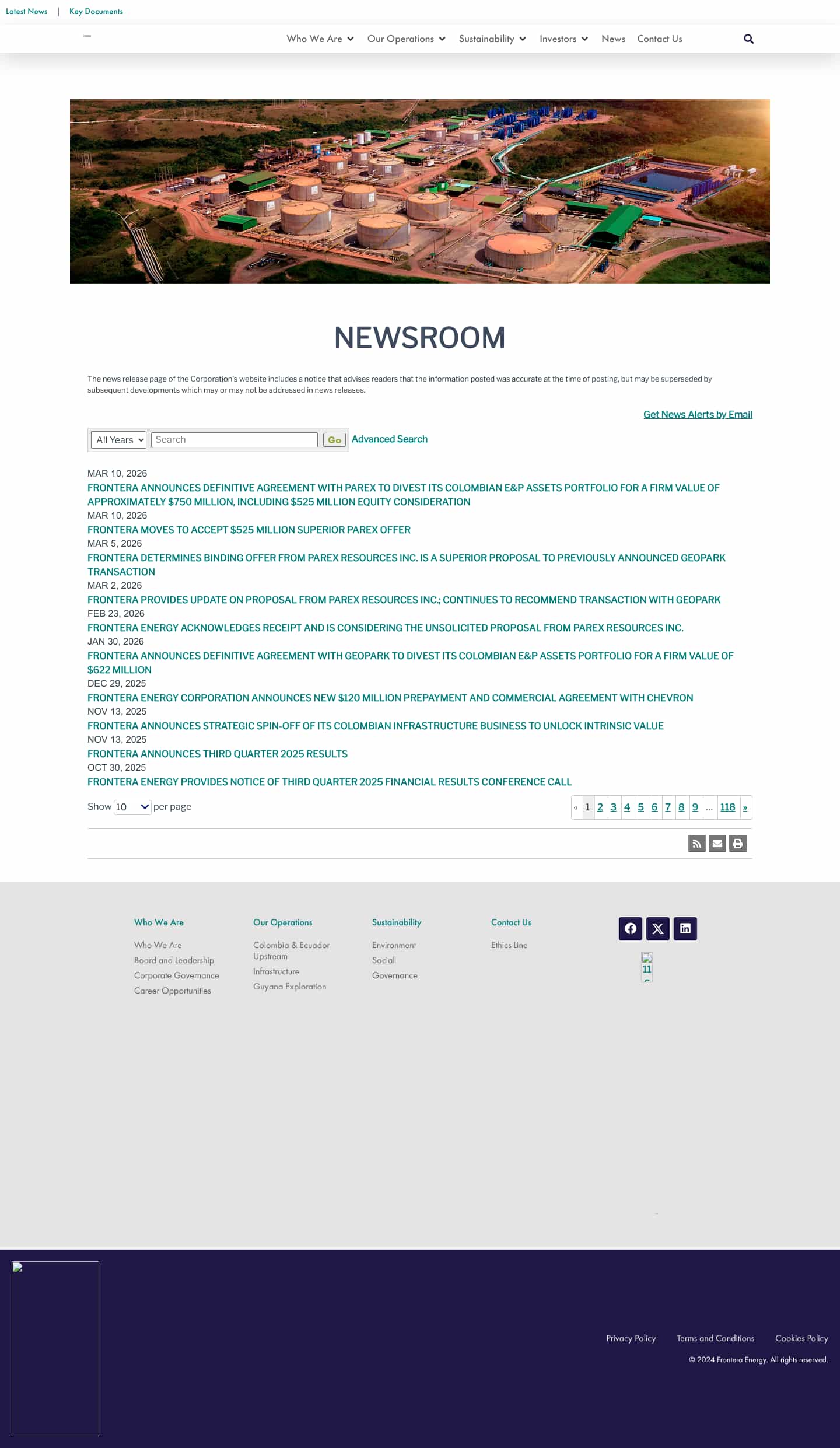 Latest website image capture