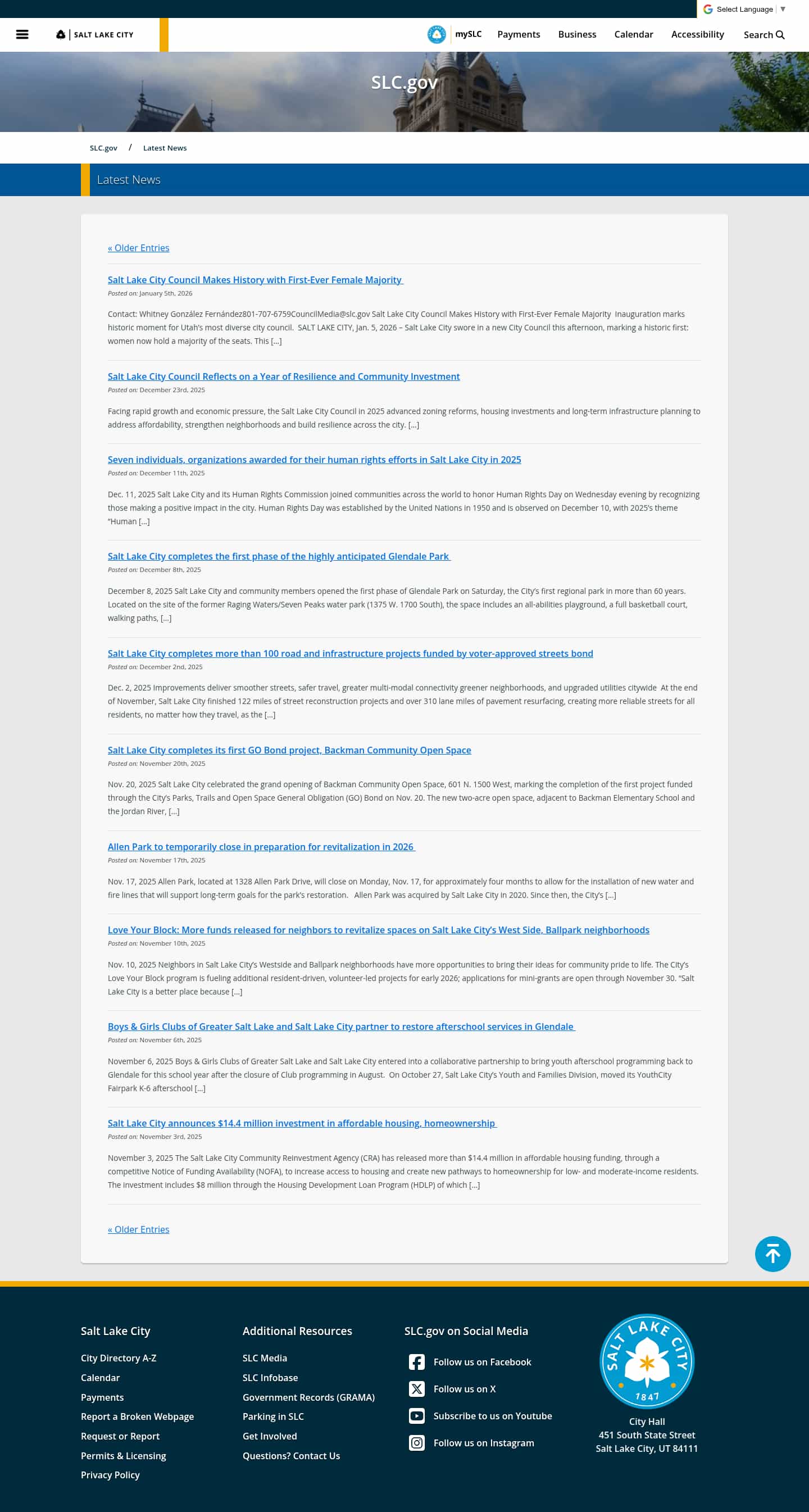 Latest website image capture