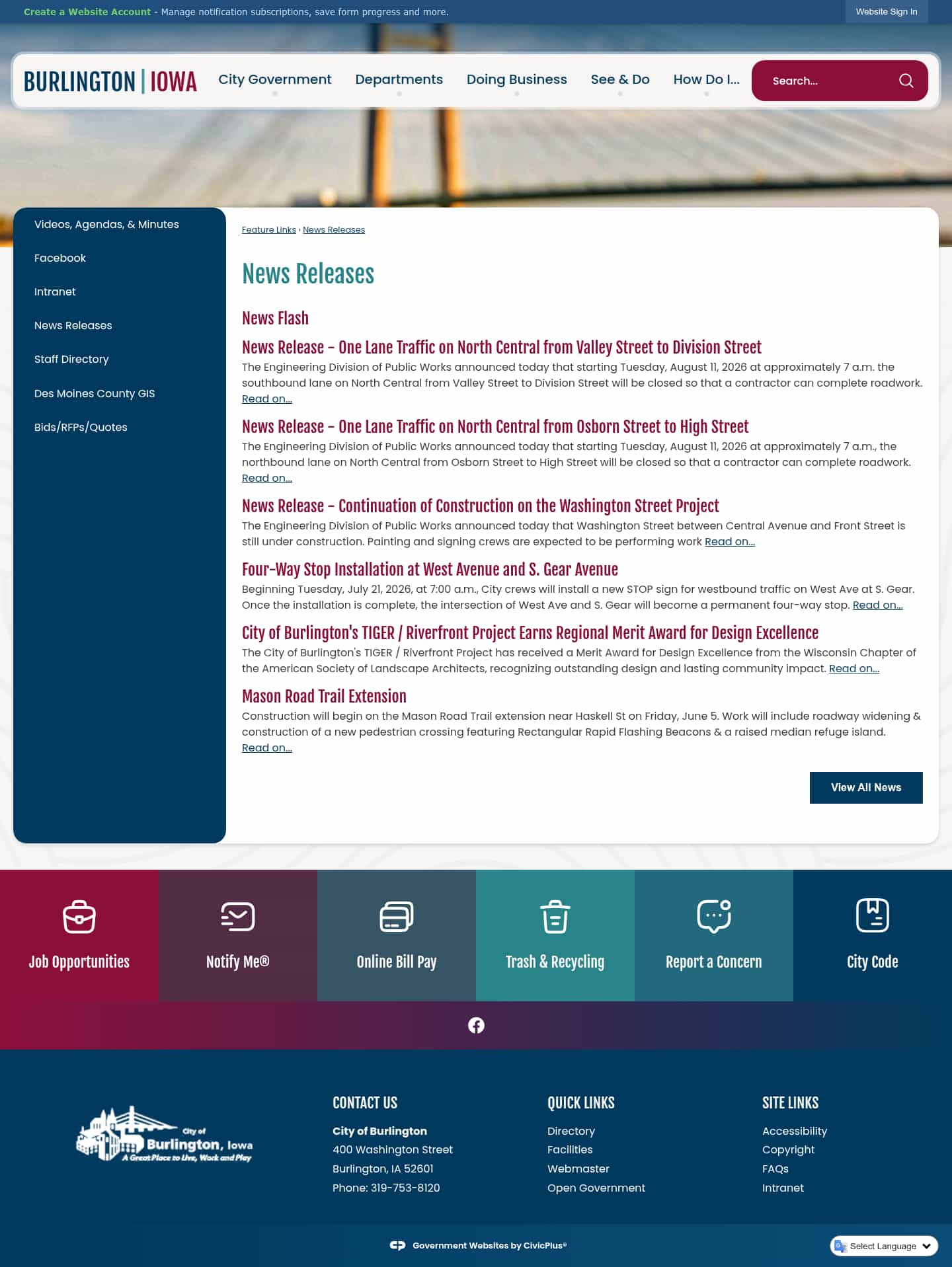 Latest website image capture