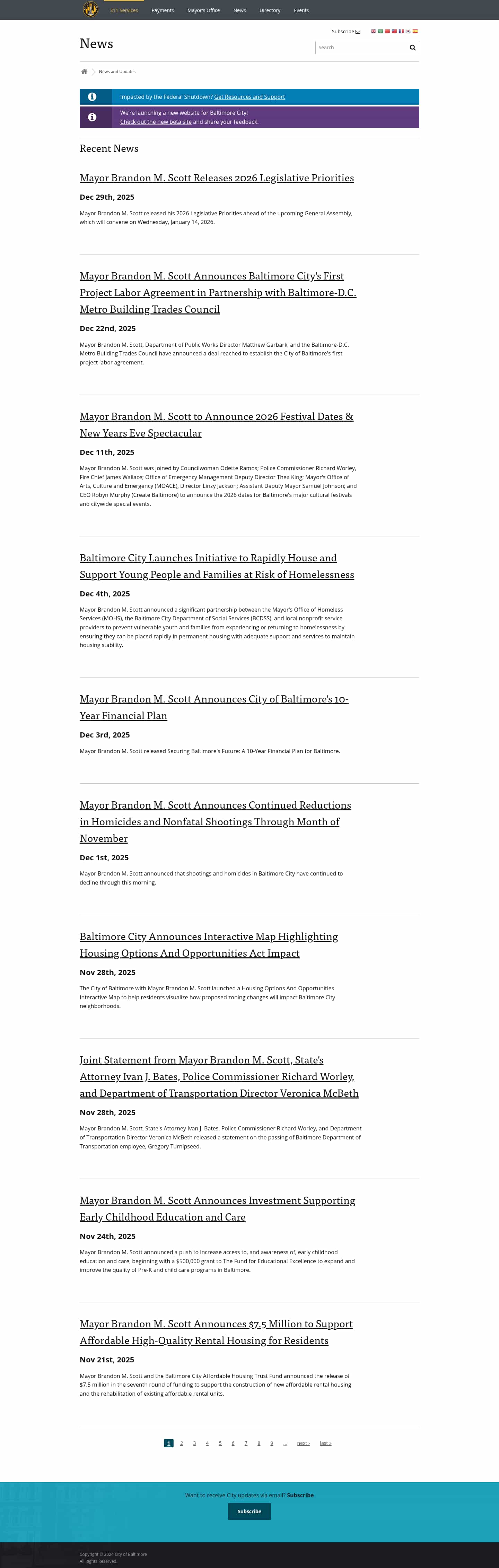 Latest website image capture