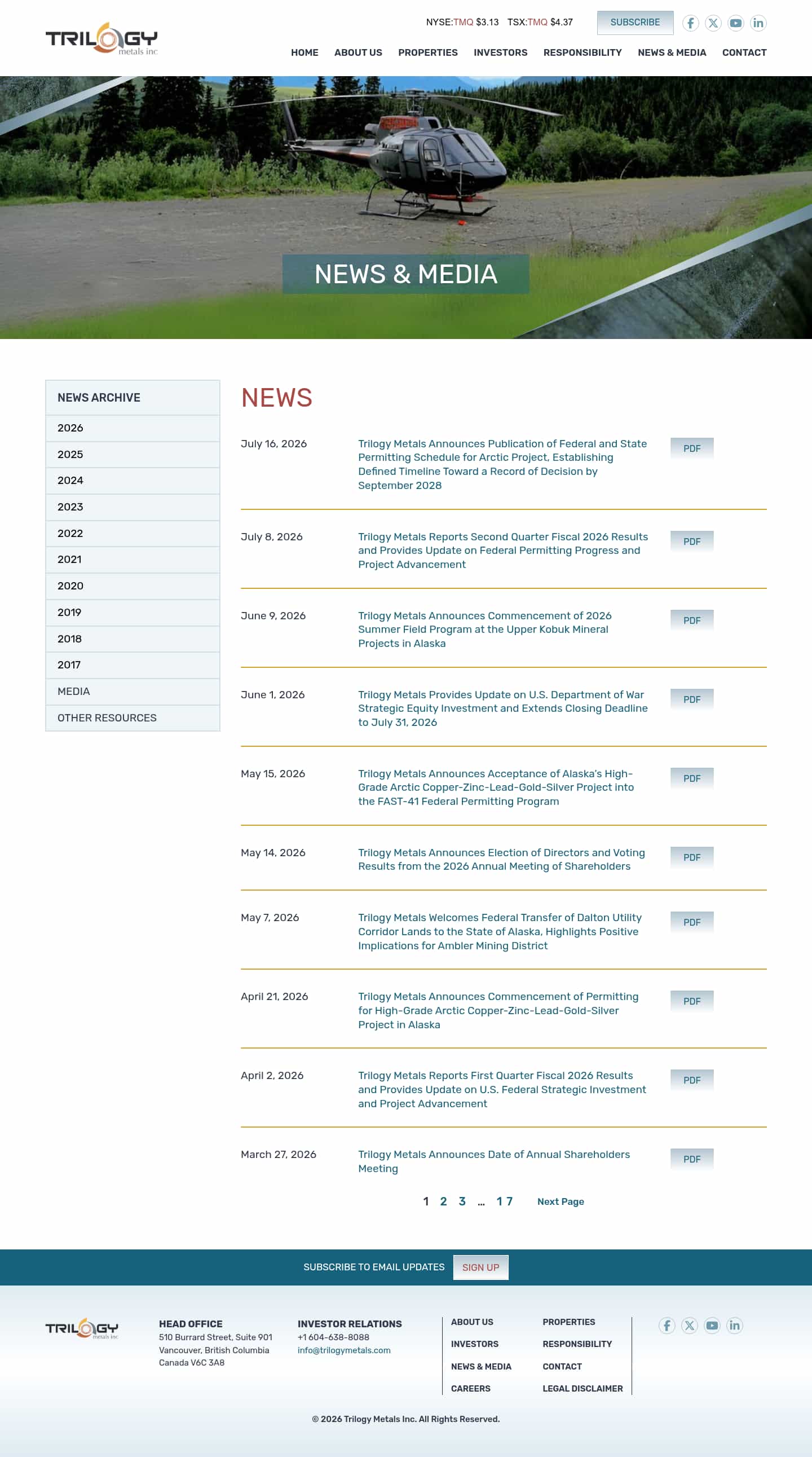 Latest website image capture