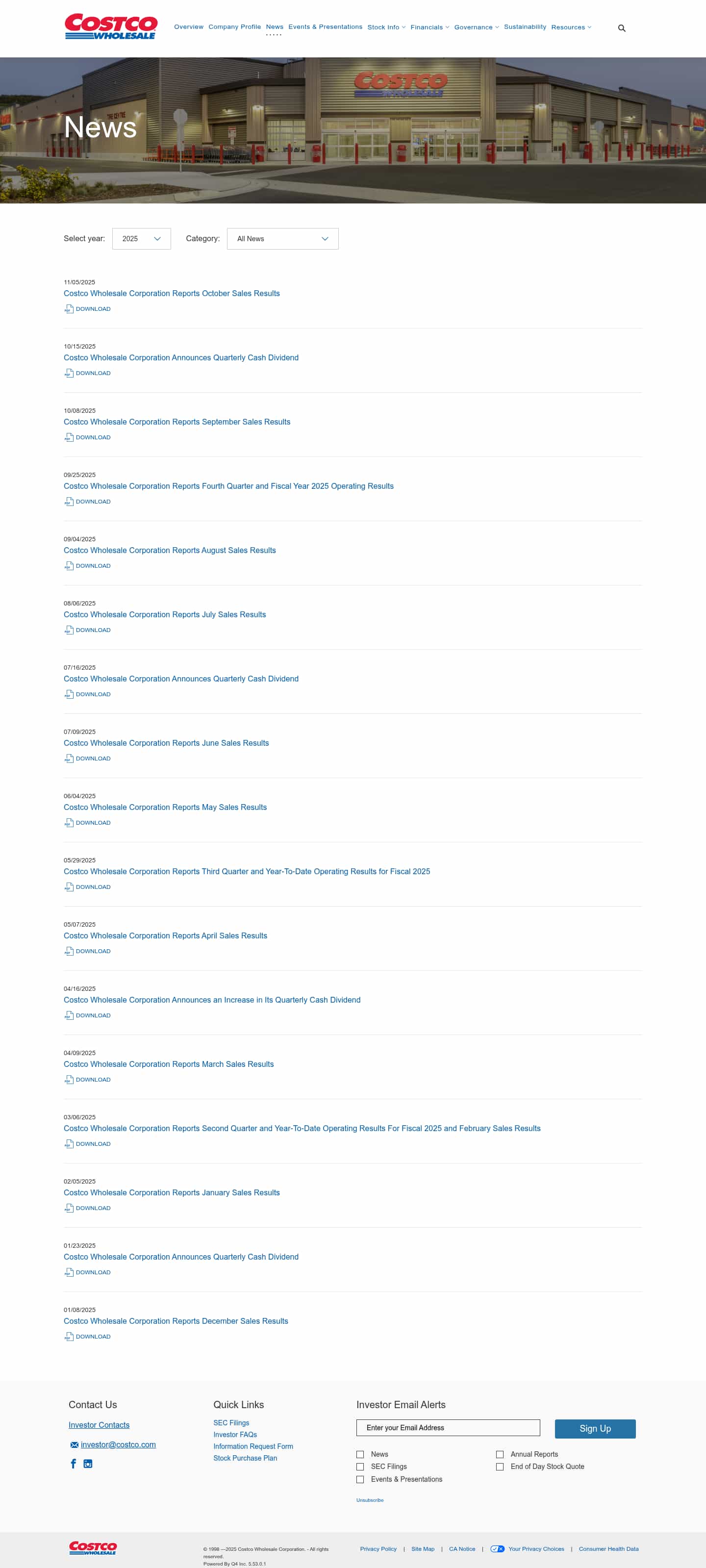 Latest website image capture