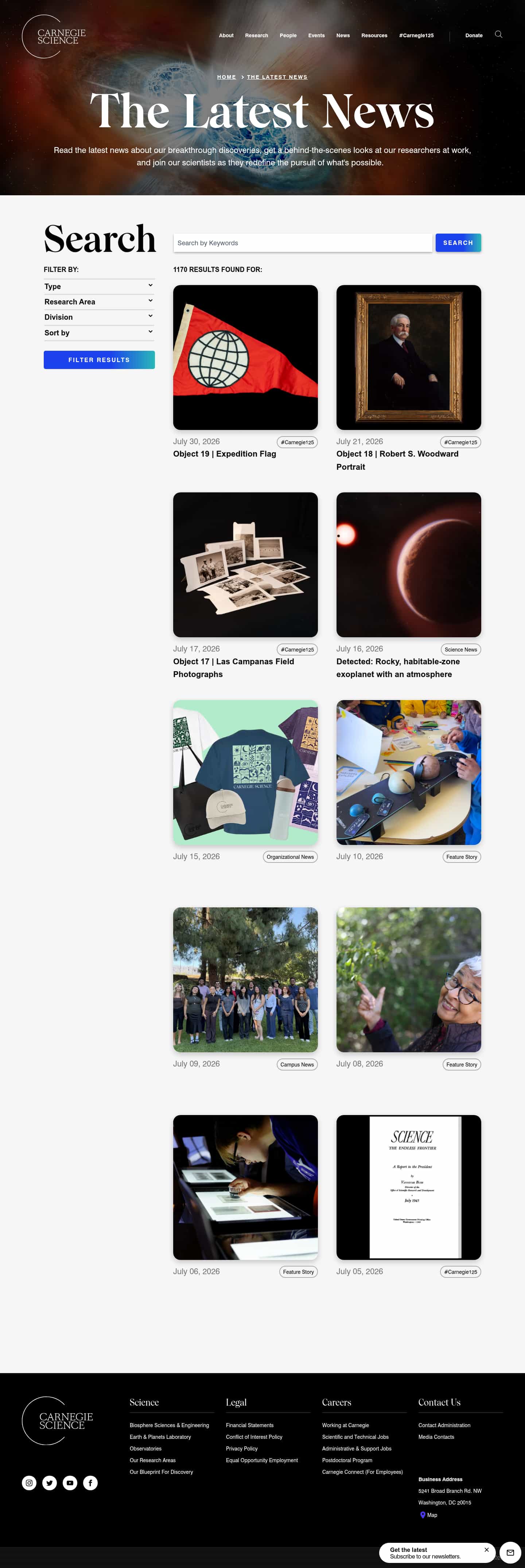Latest website image capture