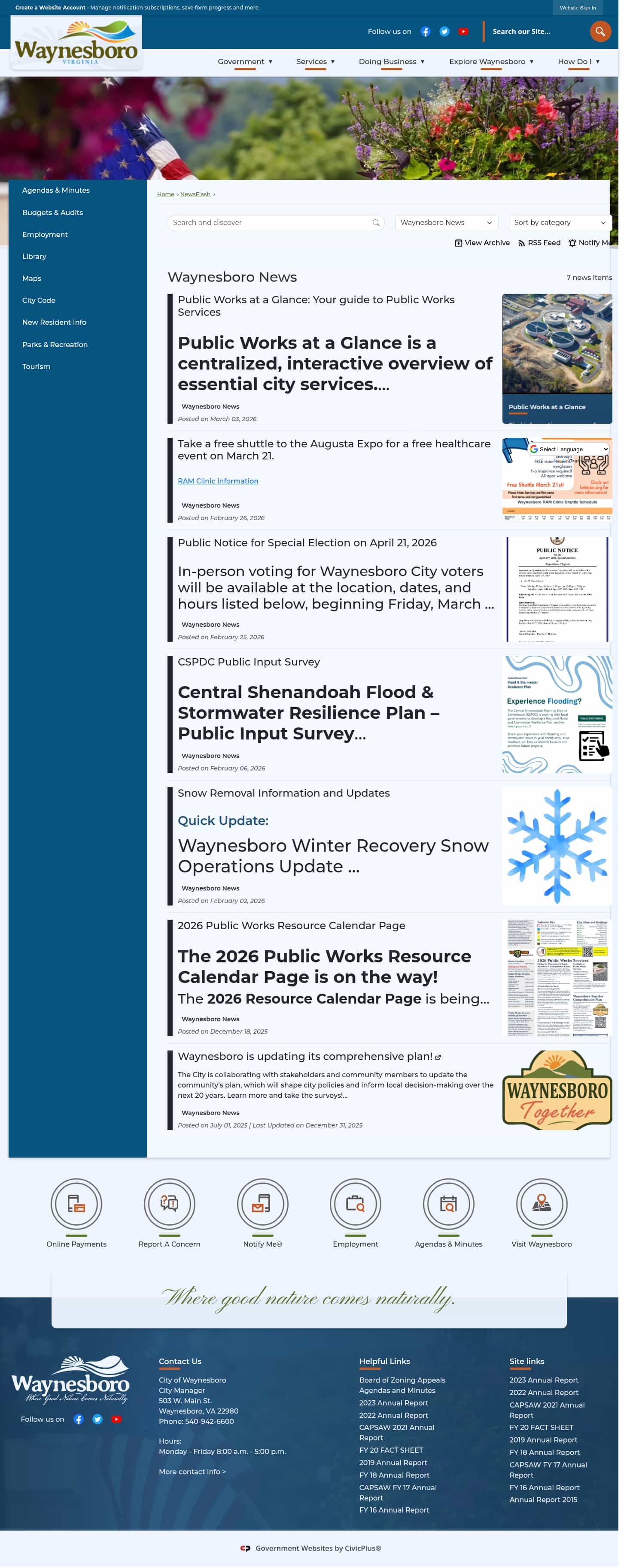 Latest website image capture