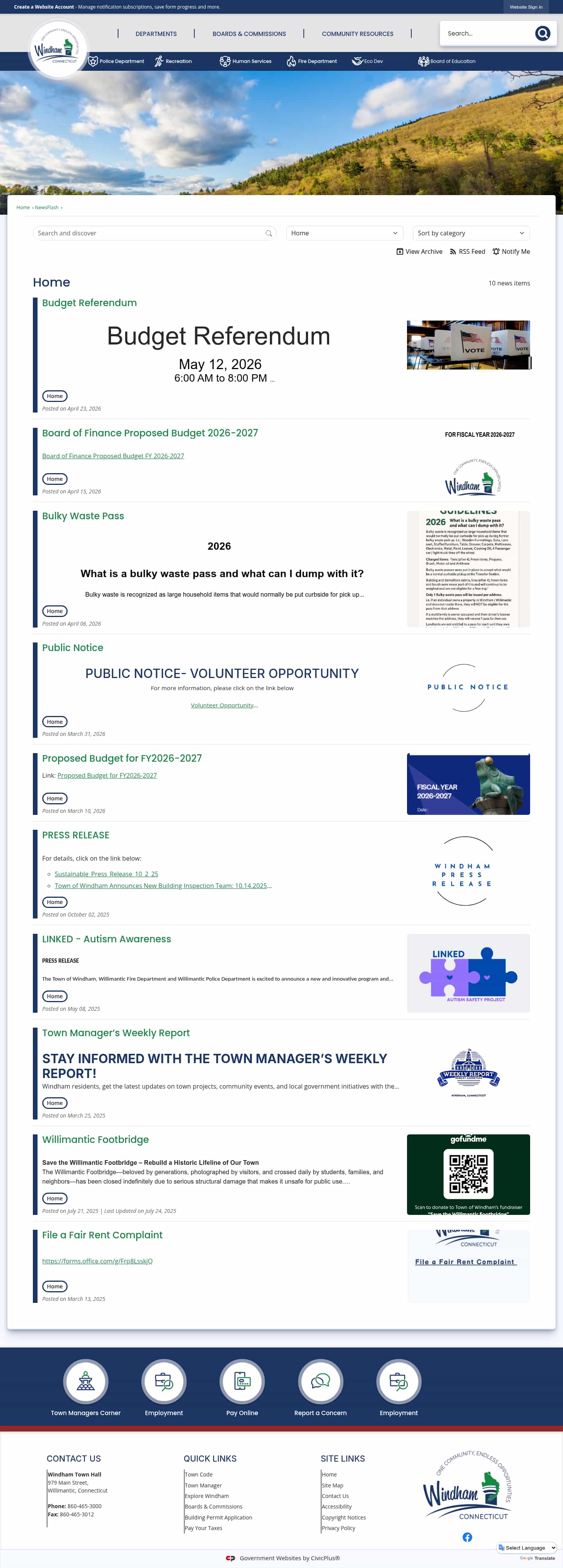 Latest website image capture