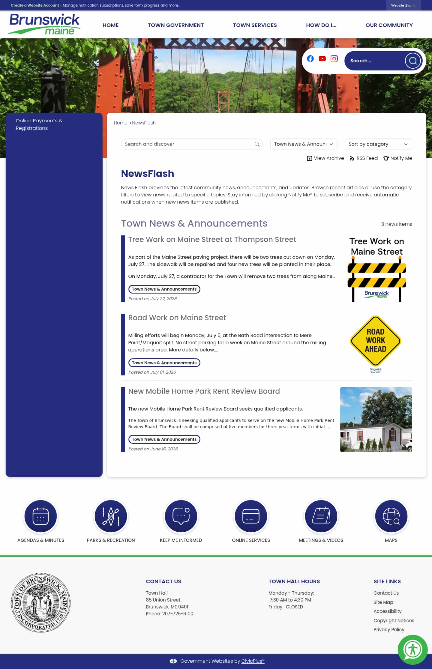 Latest website image capture