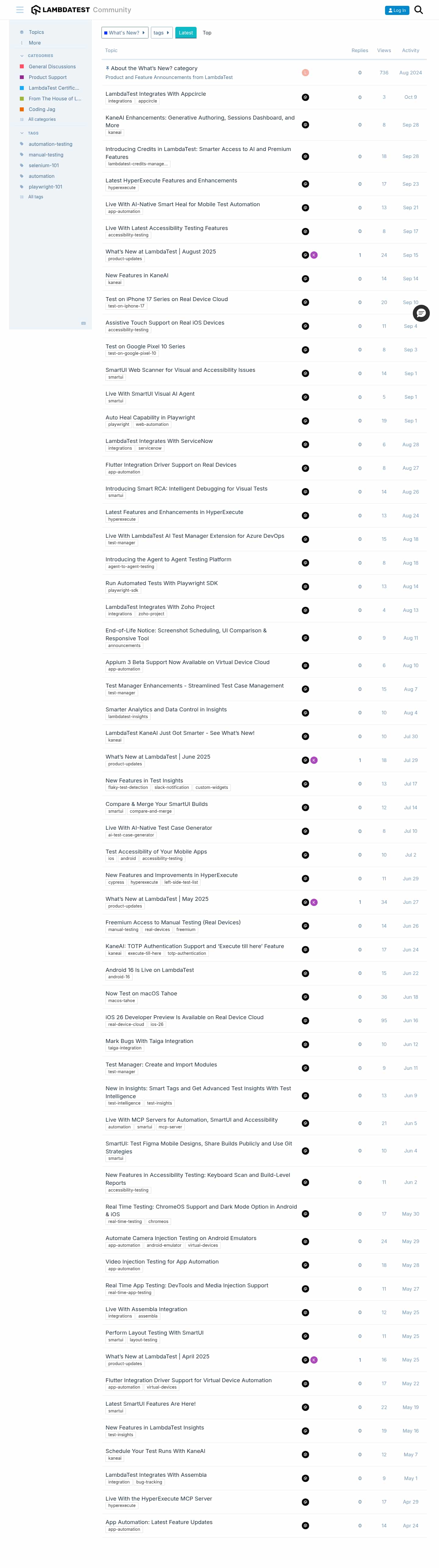 Latest website image capture