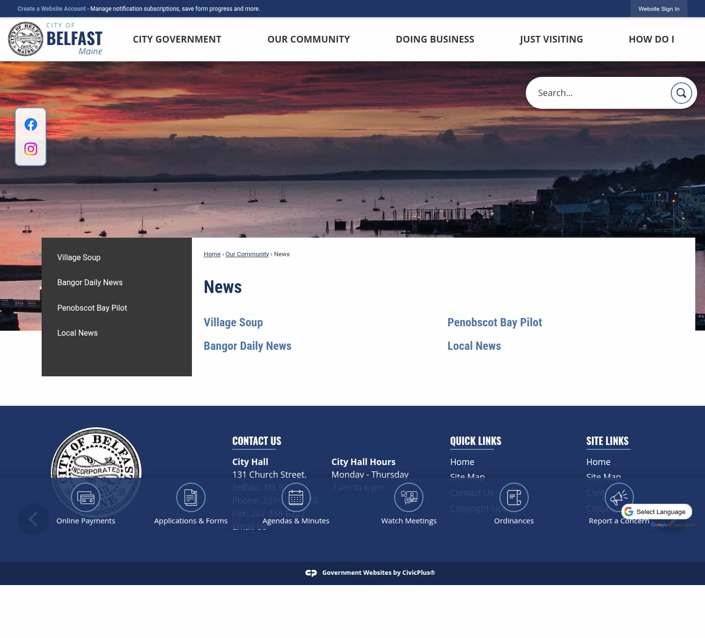 Latest website image capture