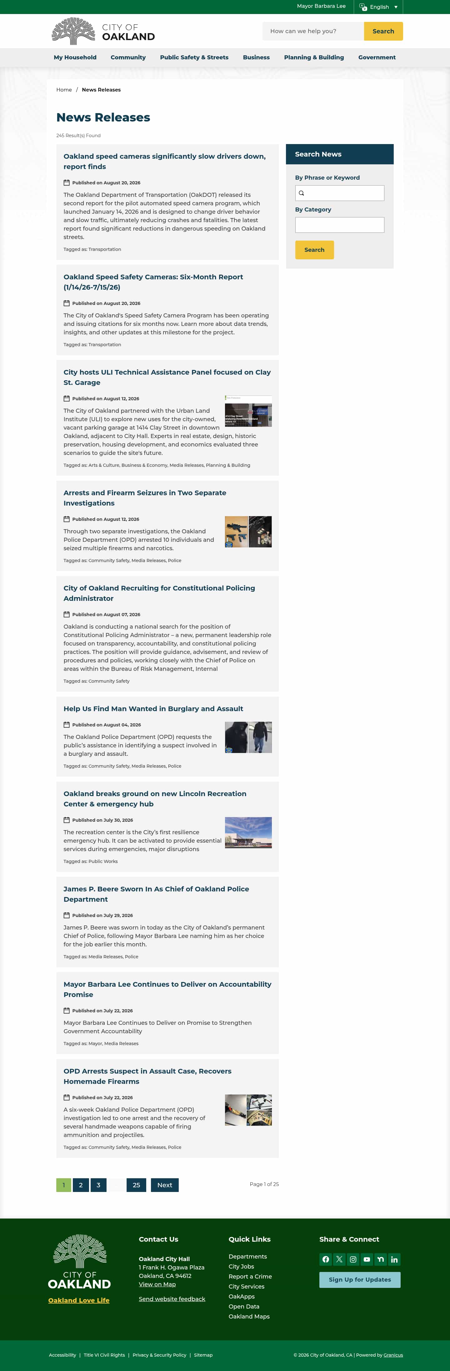 Latest website image capture