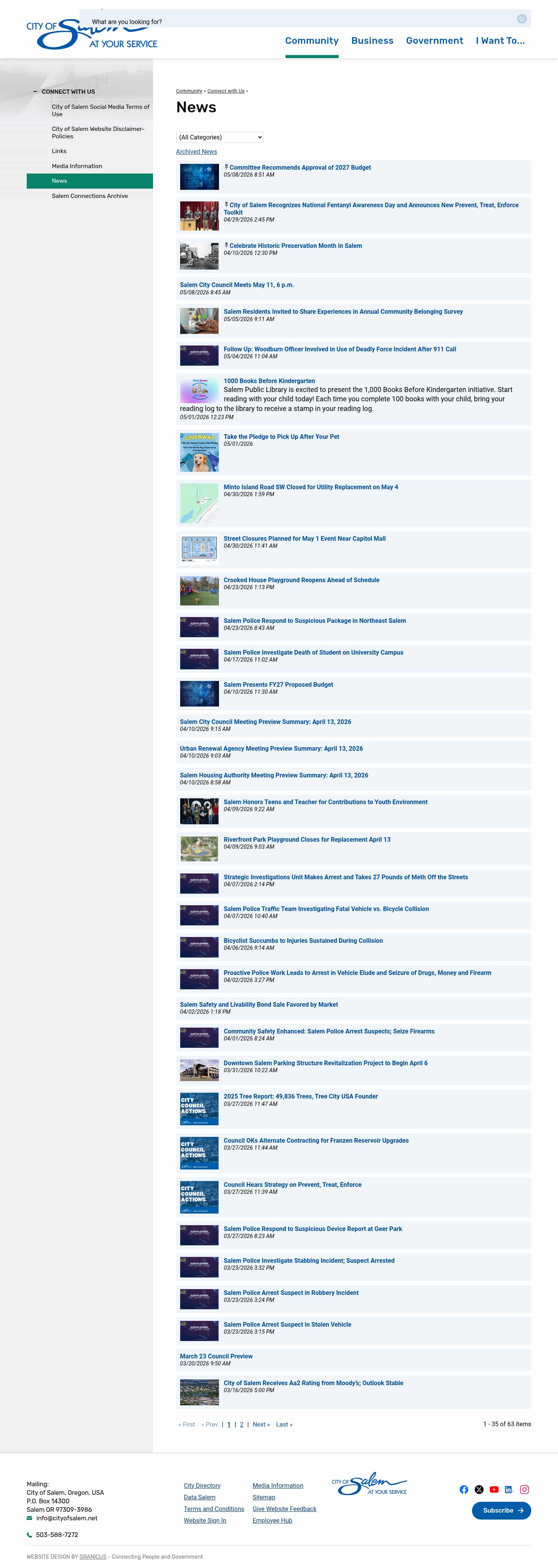 Latest website image capture