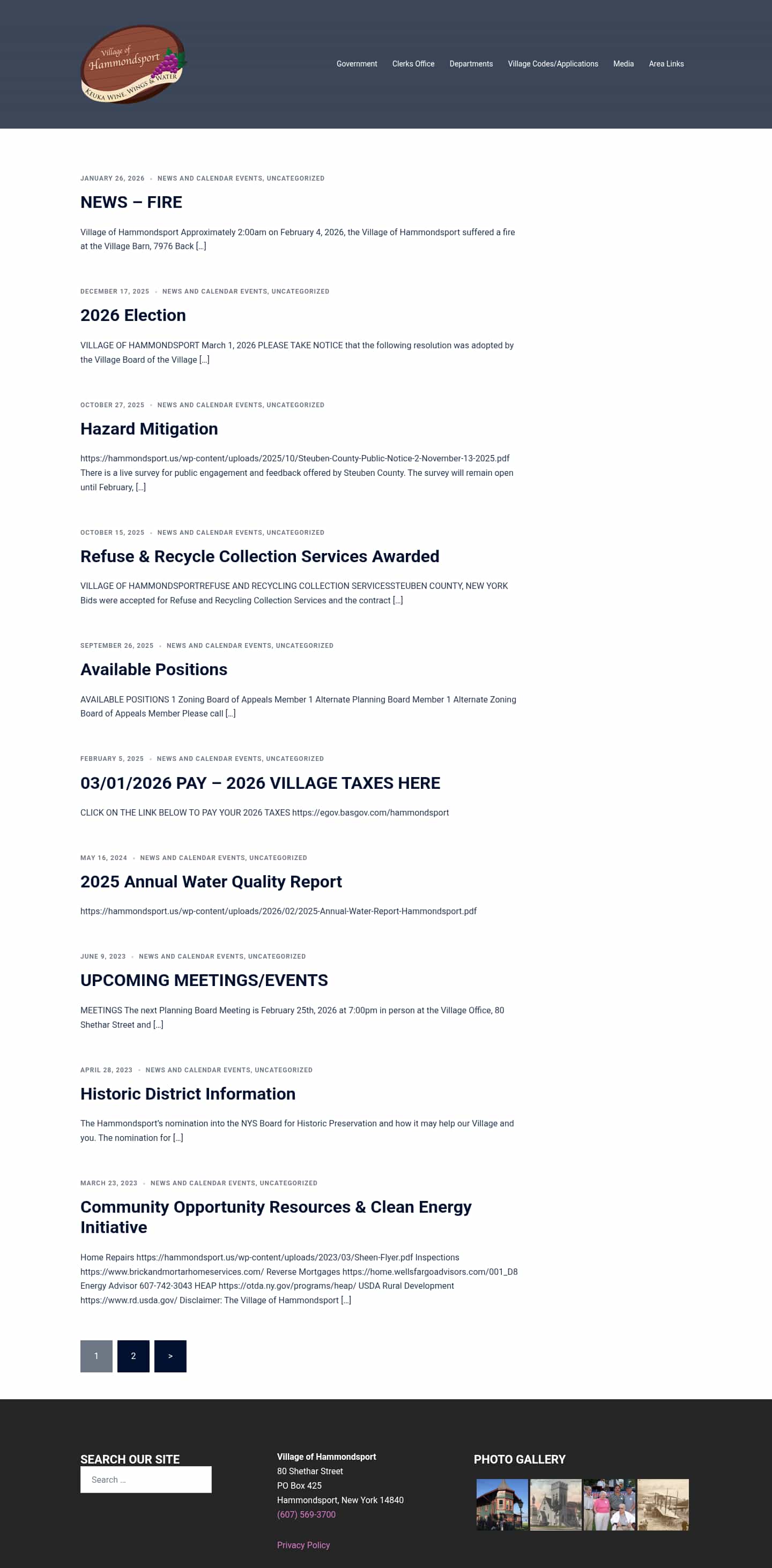 Latest website image capture