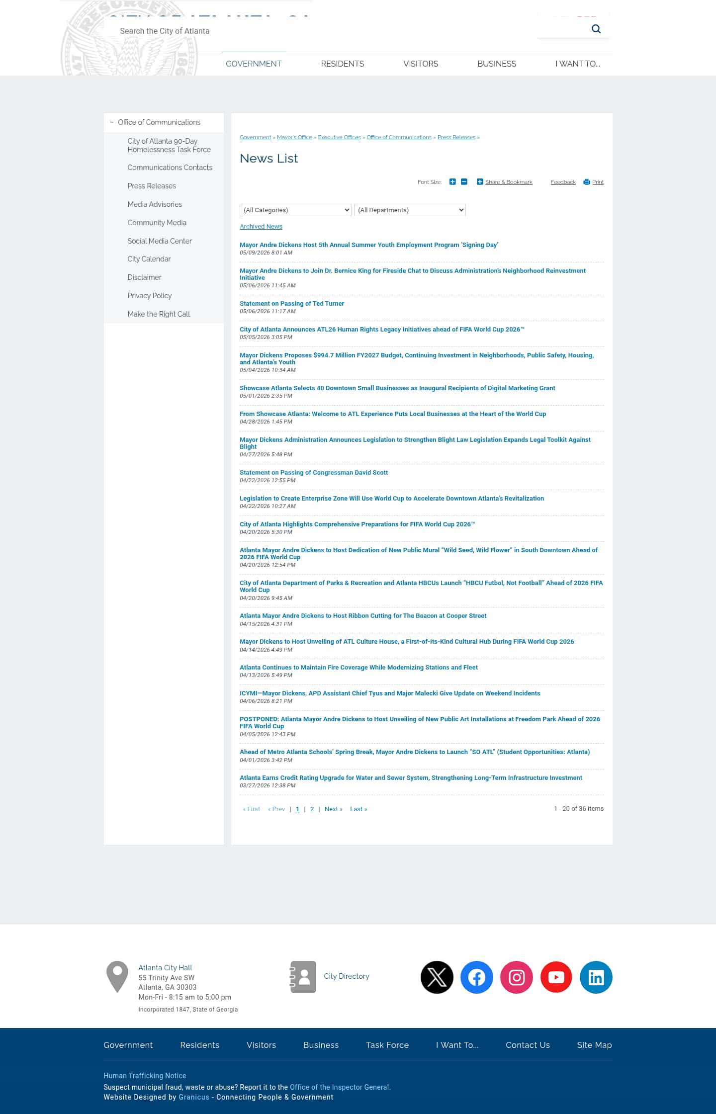 Latest website image capture