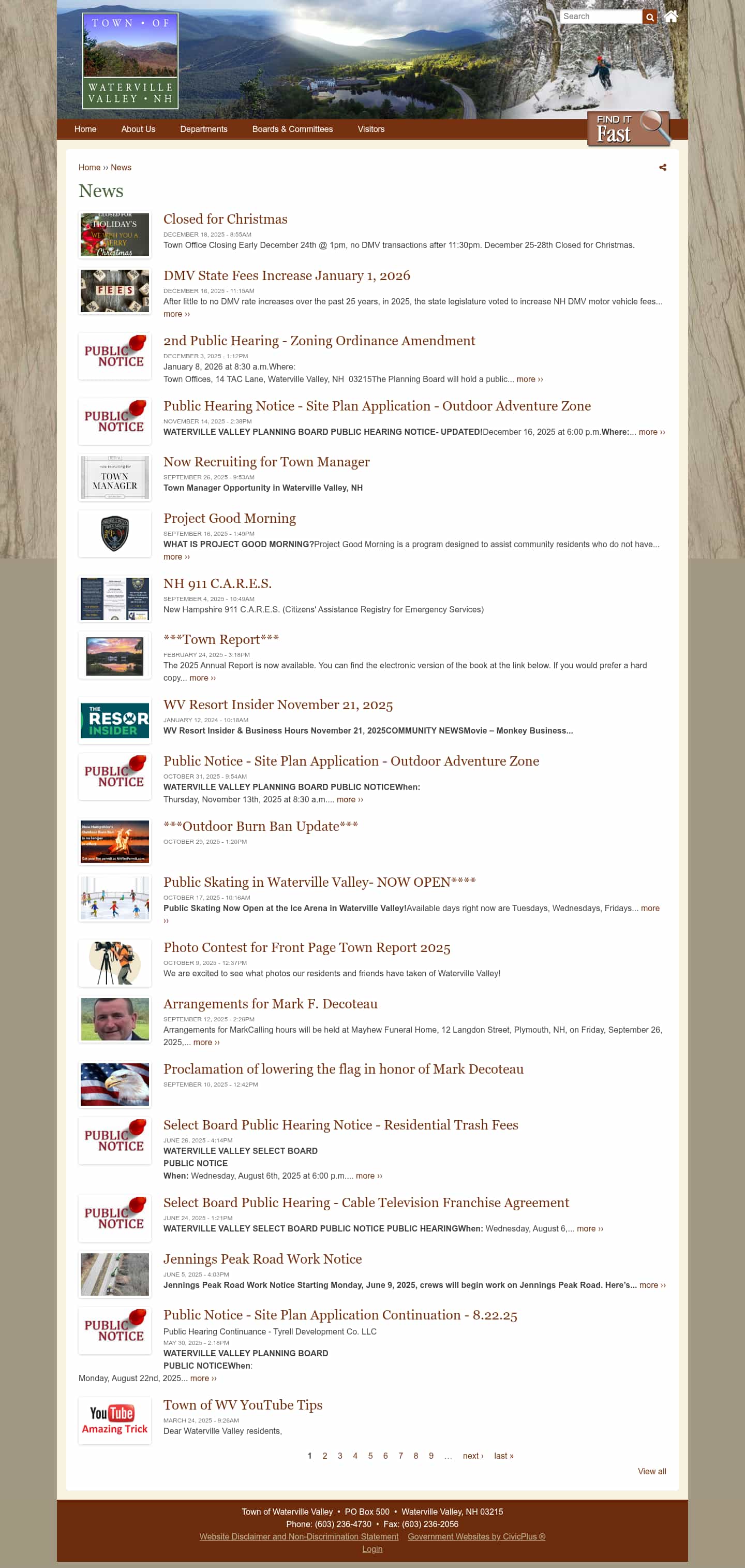 Latest website image capture