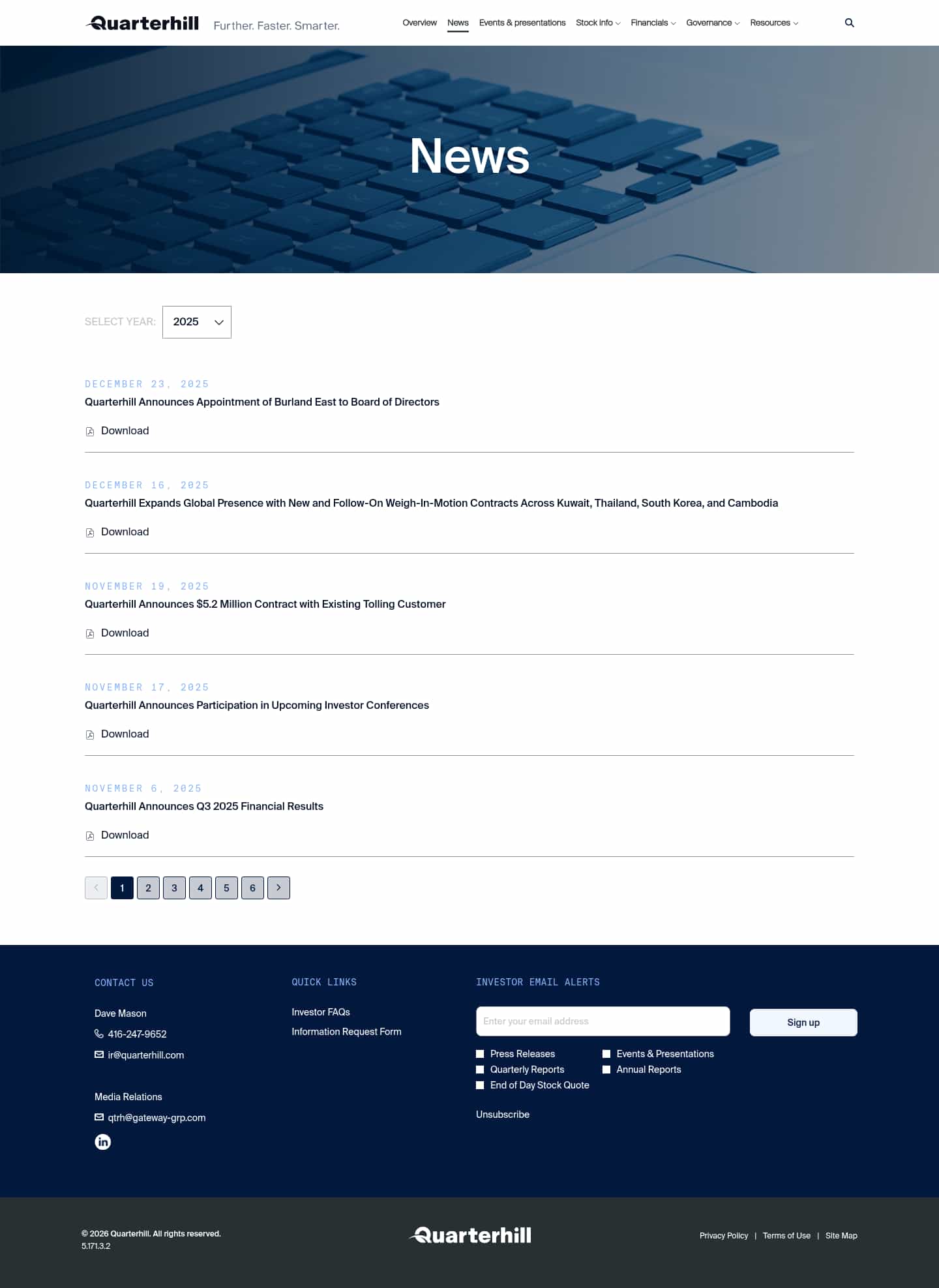 Latest website image capture