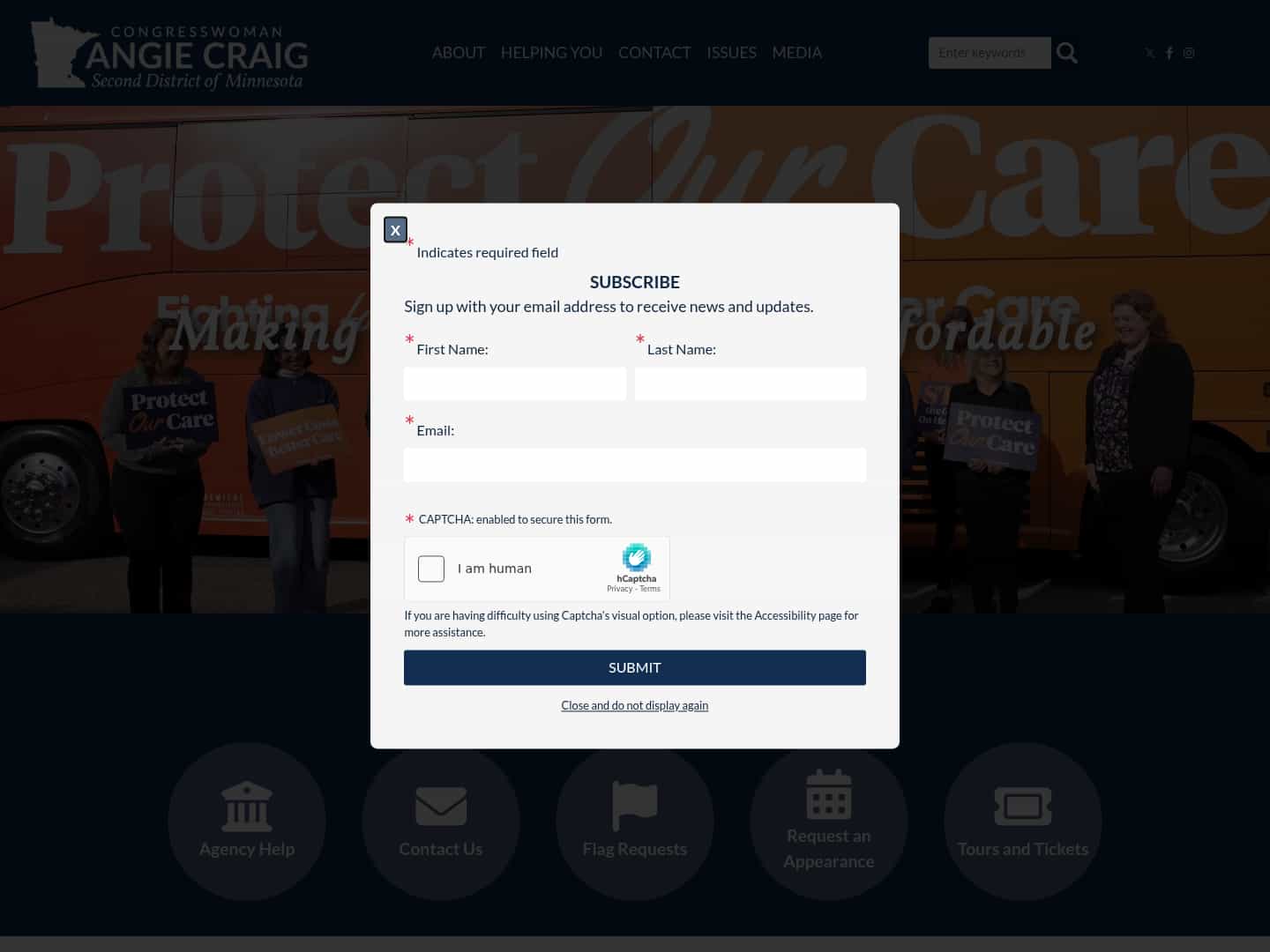 Latest website image capture
