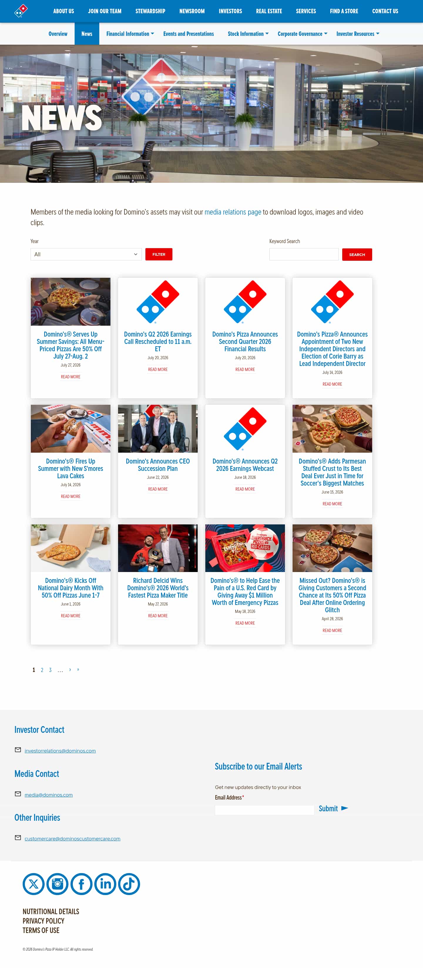 Latest website image capture