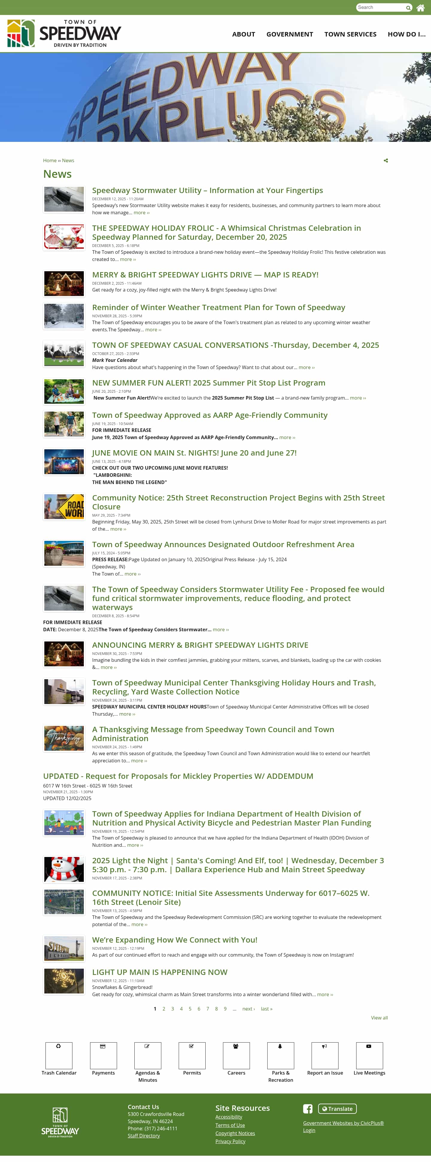 Latest website image capture