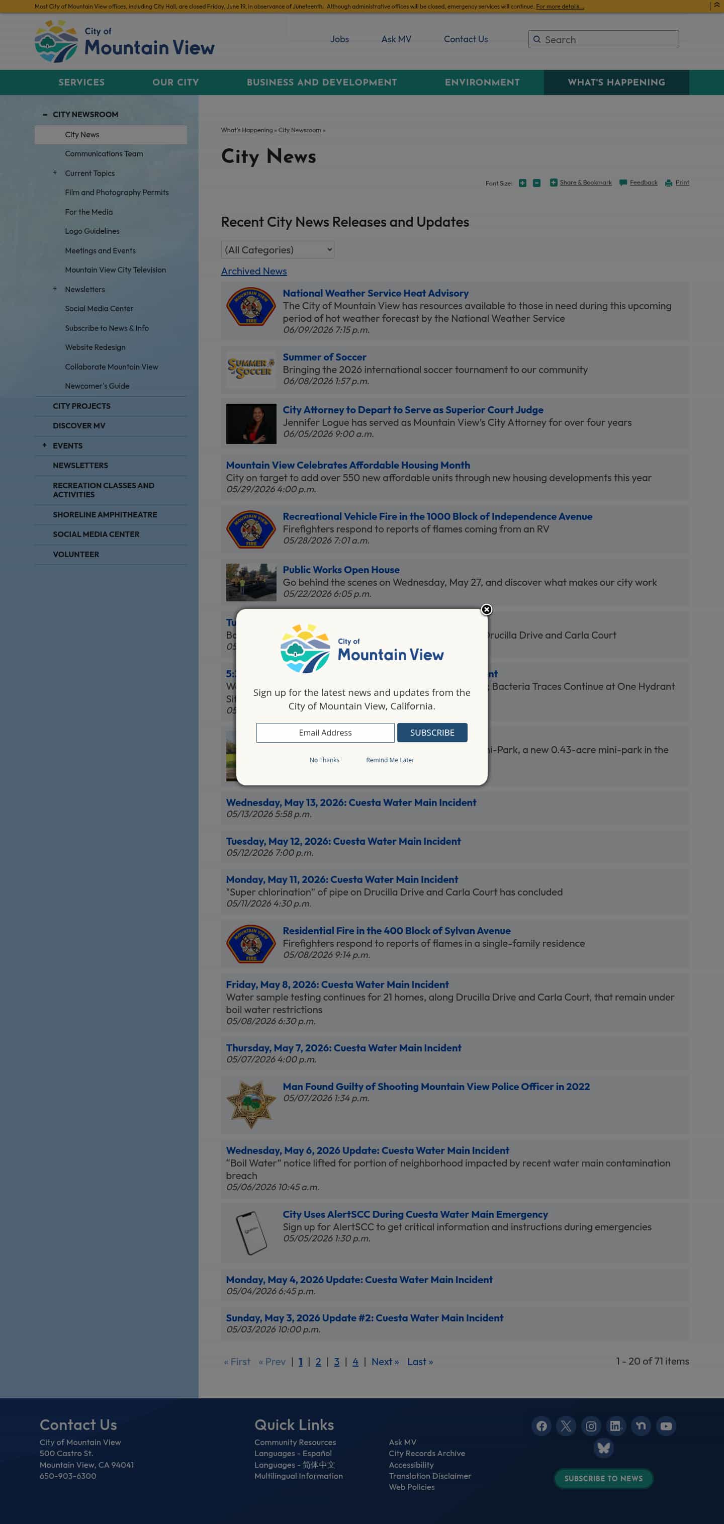 Latest website image capture