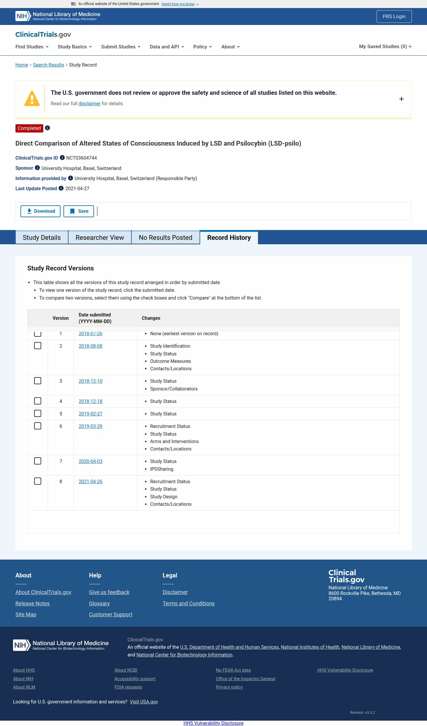 Latest website image capture