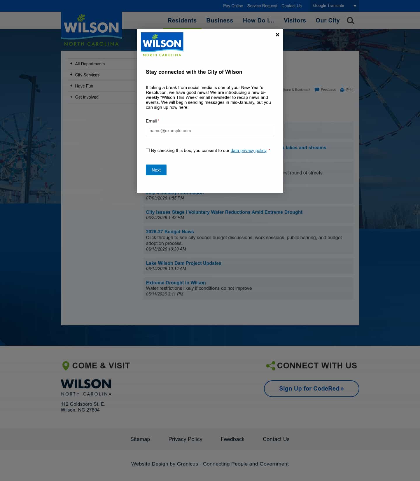 Latest website image capture