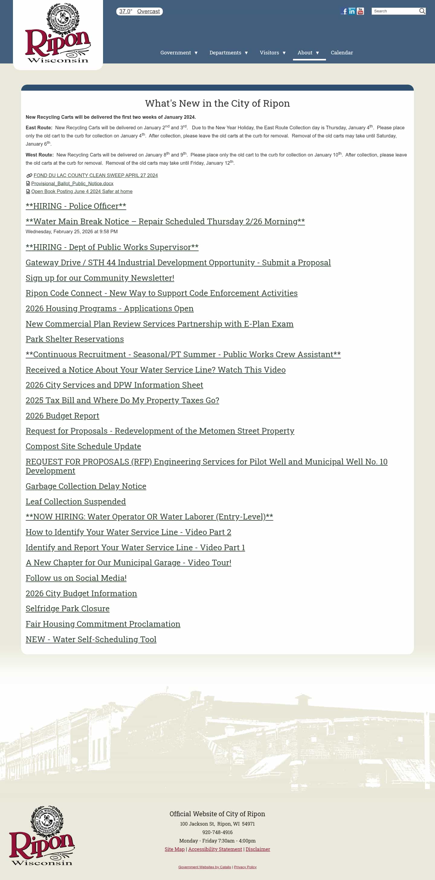 Latest website image capture