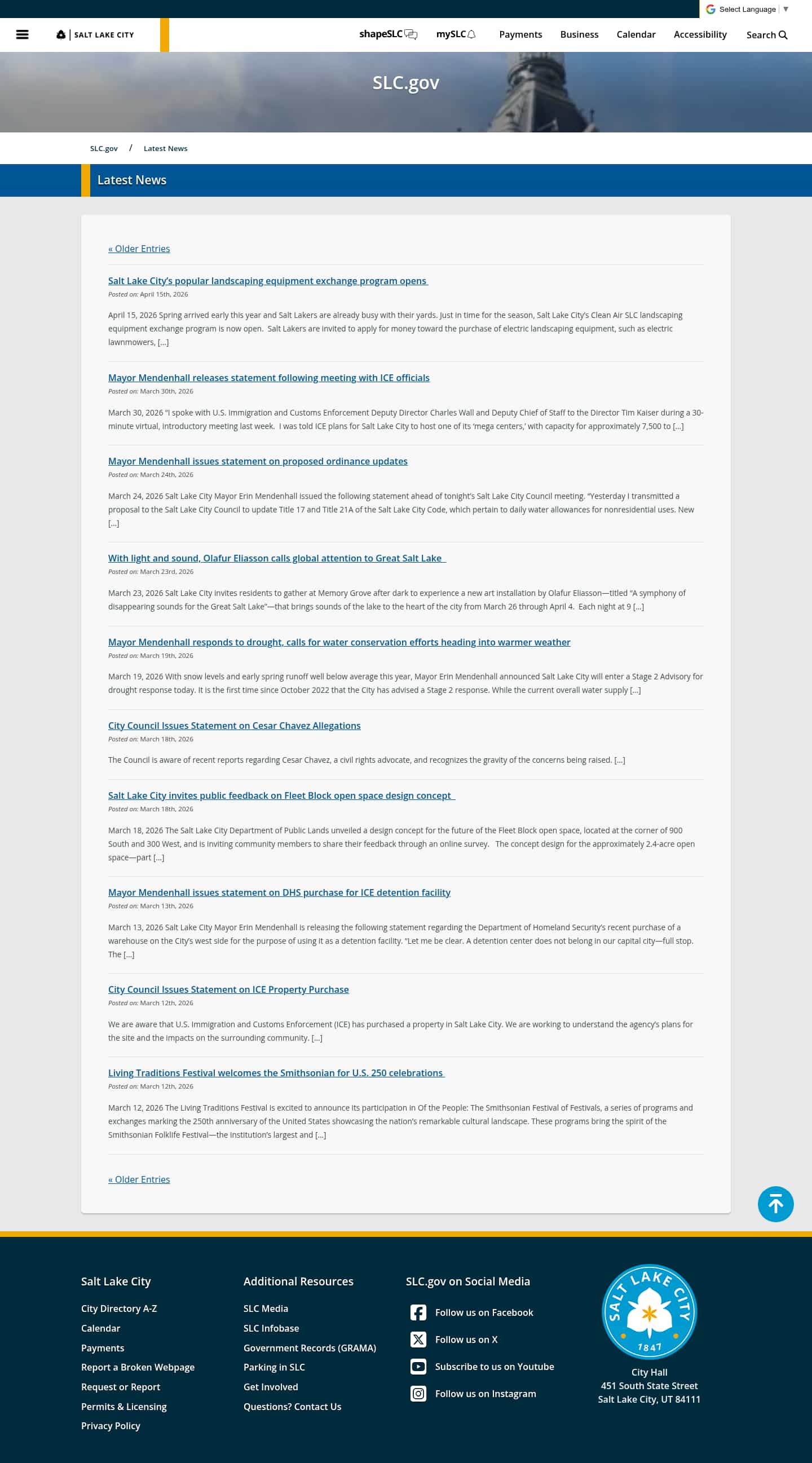 Latest website image capture