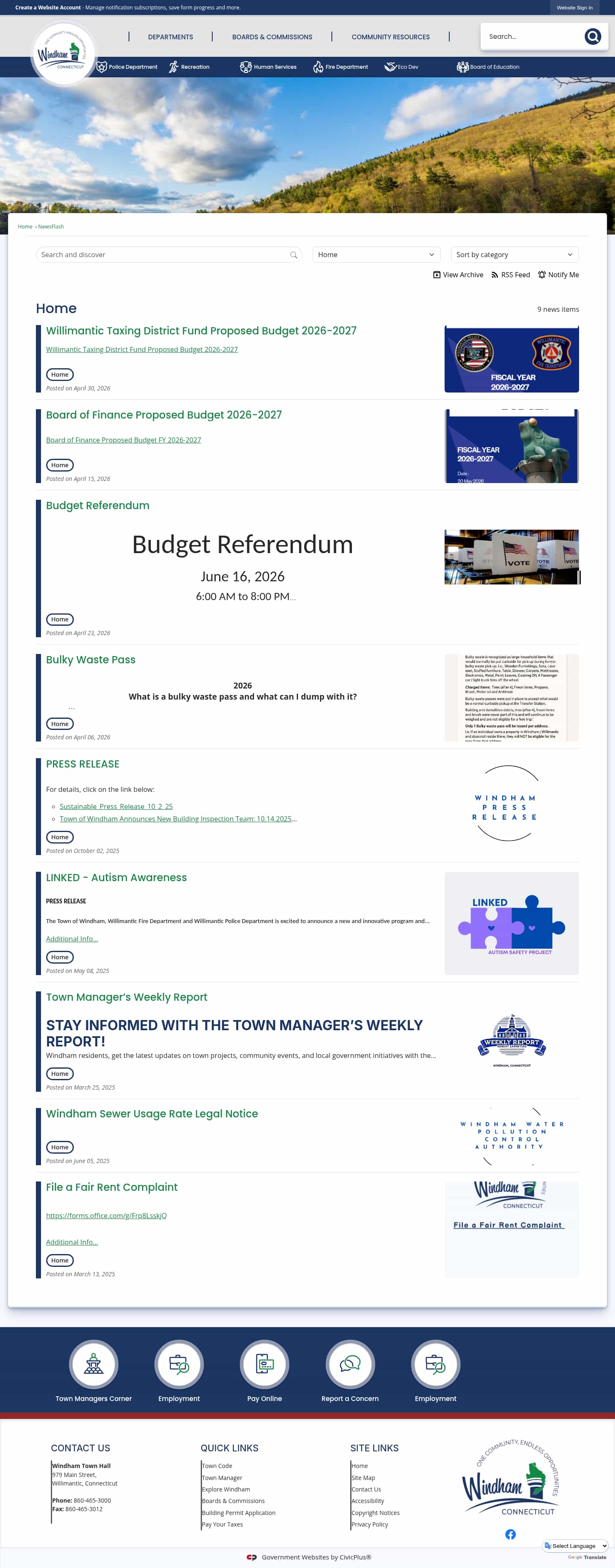 Latest website image capture