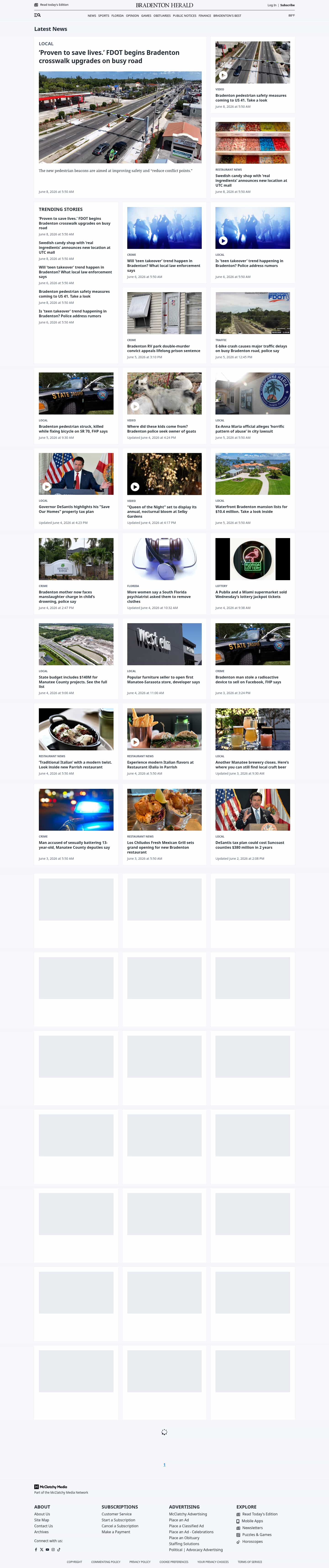 Latest website image capture