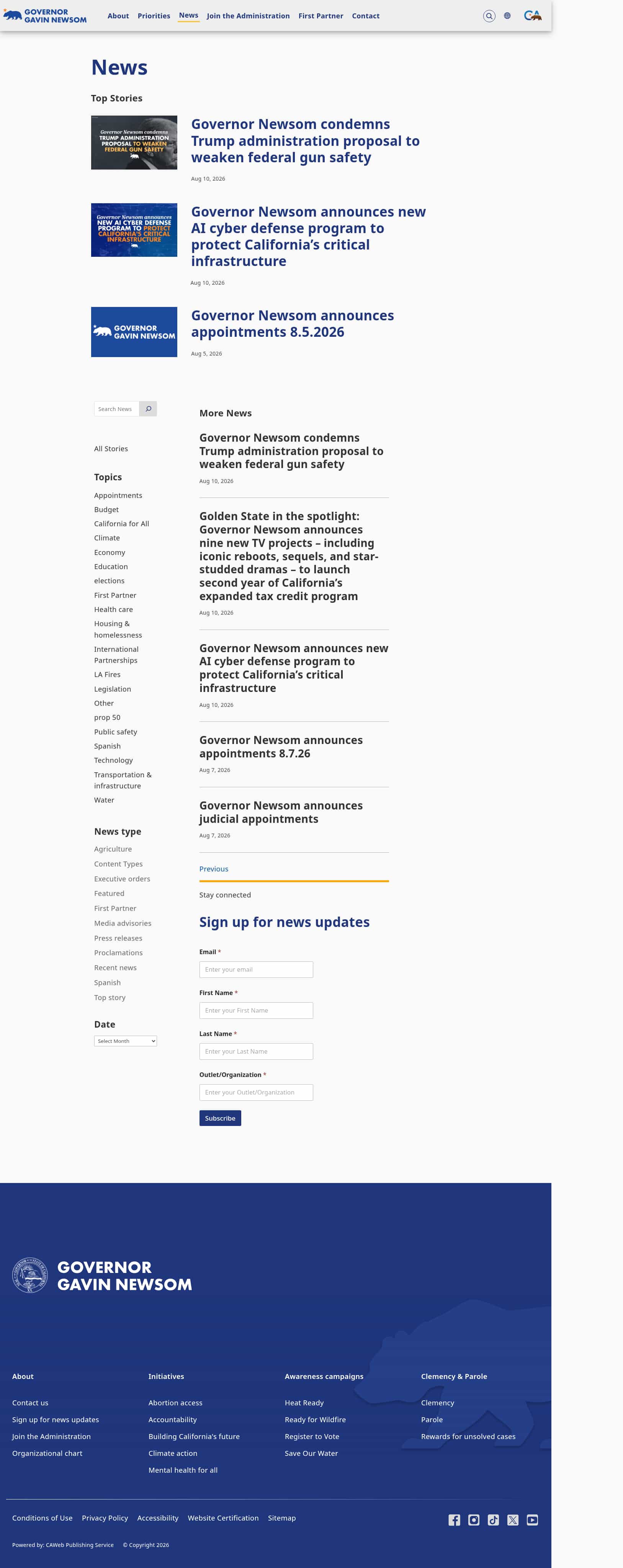 Latest website image capture