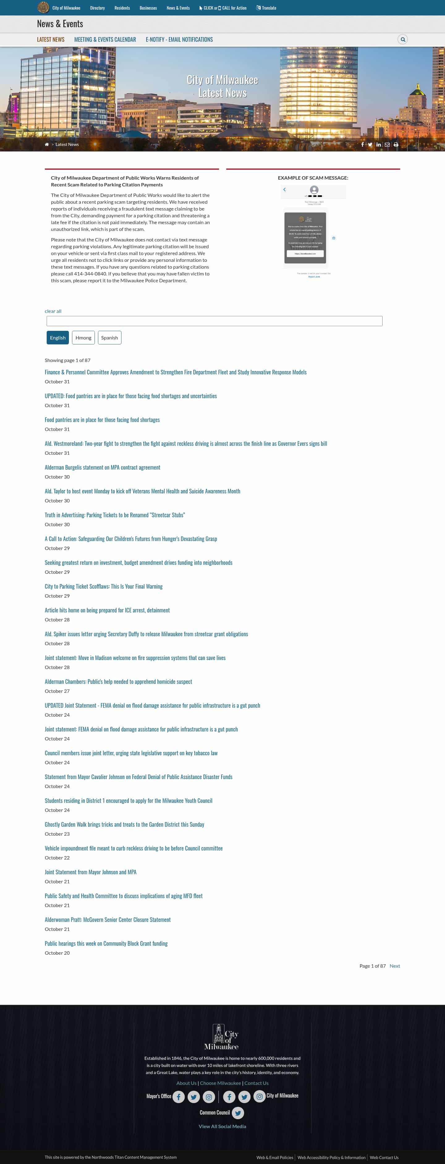 Latest website image capture