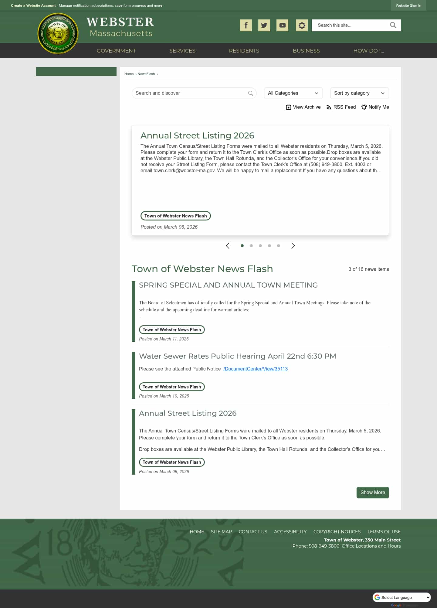 Latest website image capture