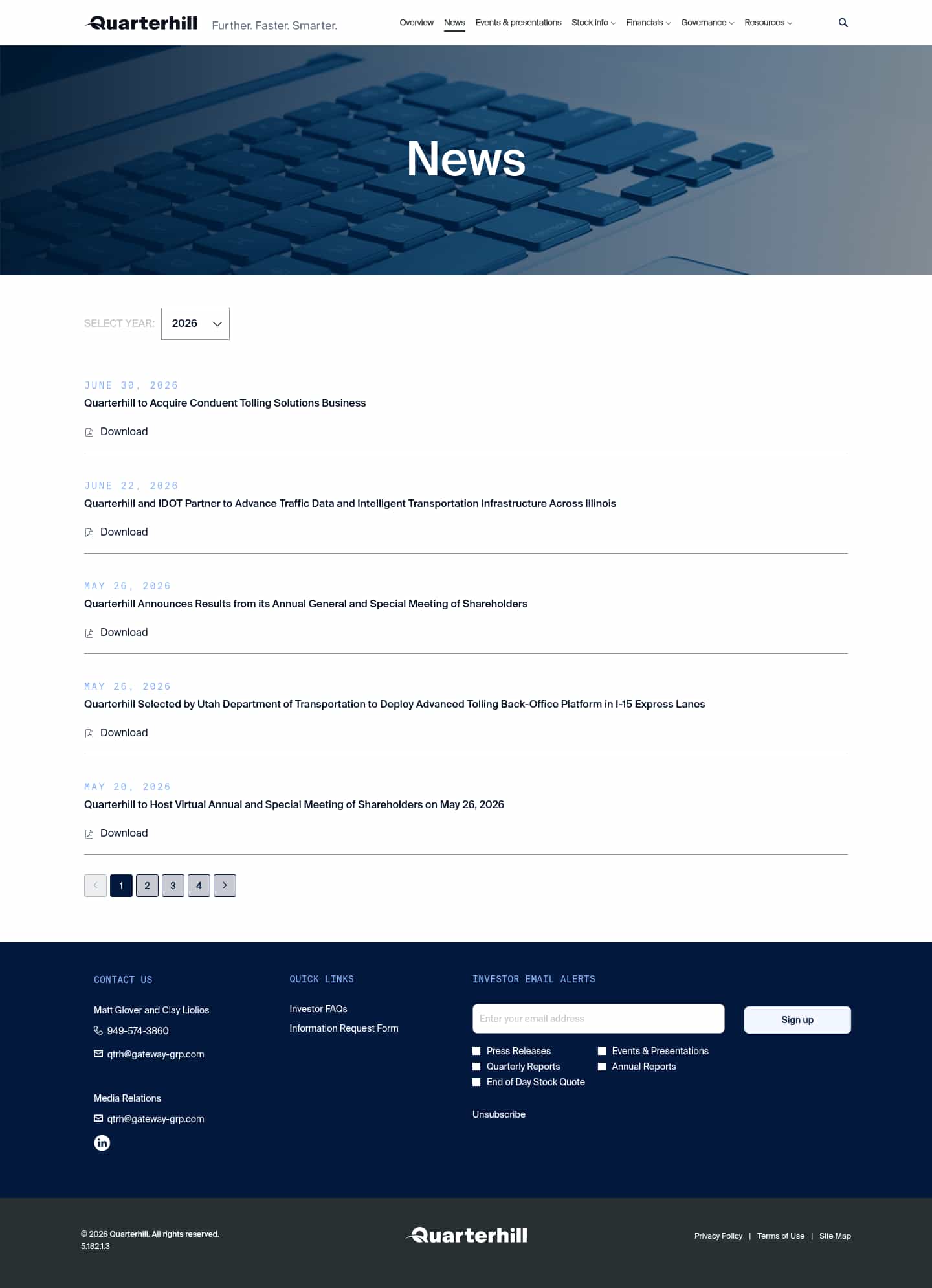 Latest website image capture