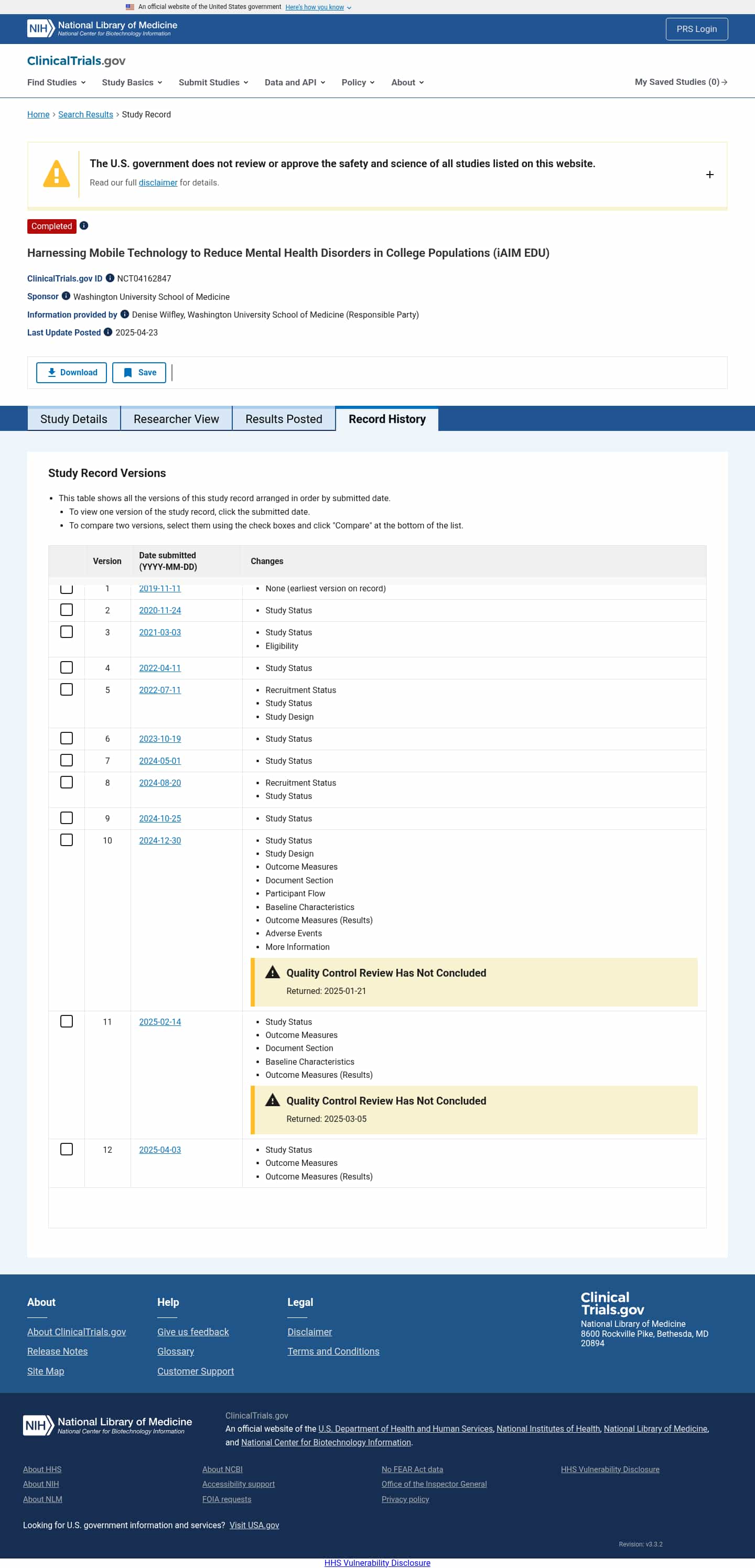 Latest website image capture