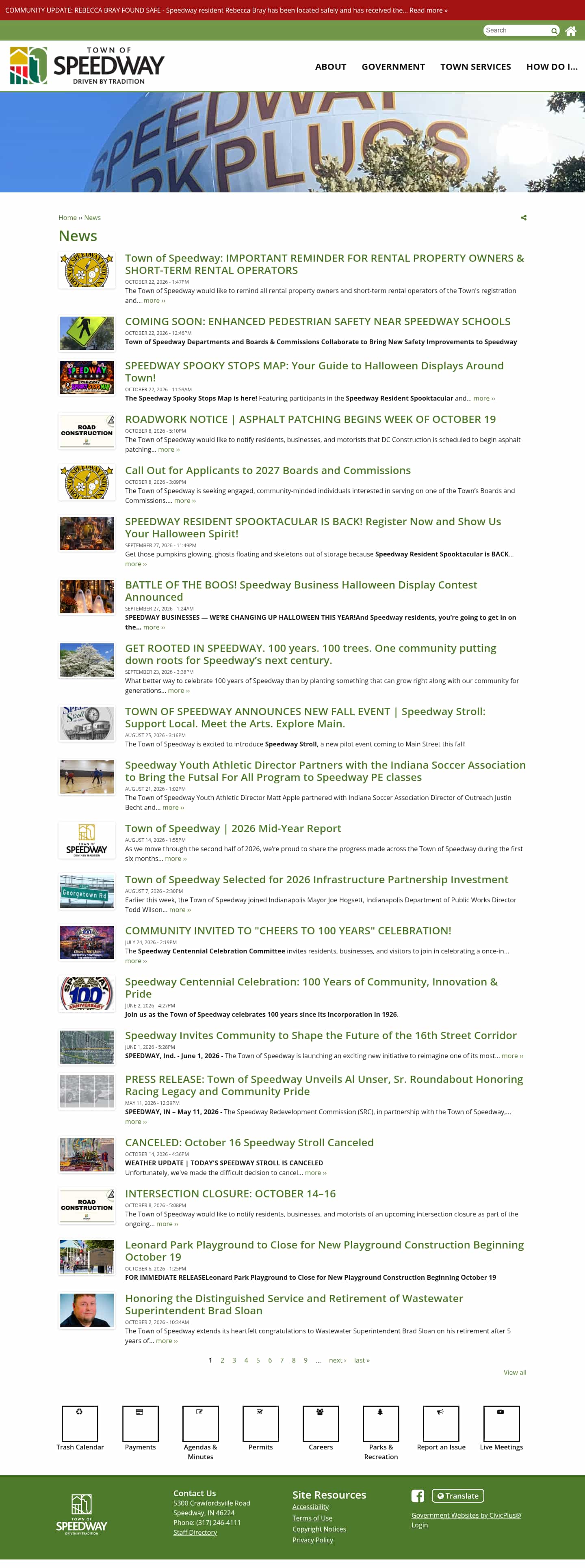 Latest website image capture