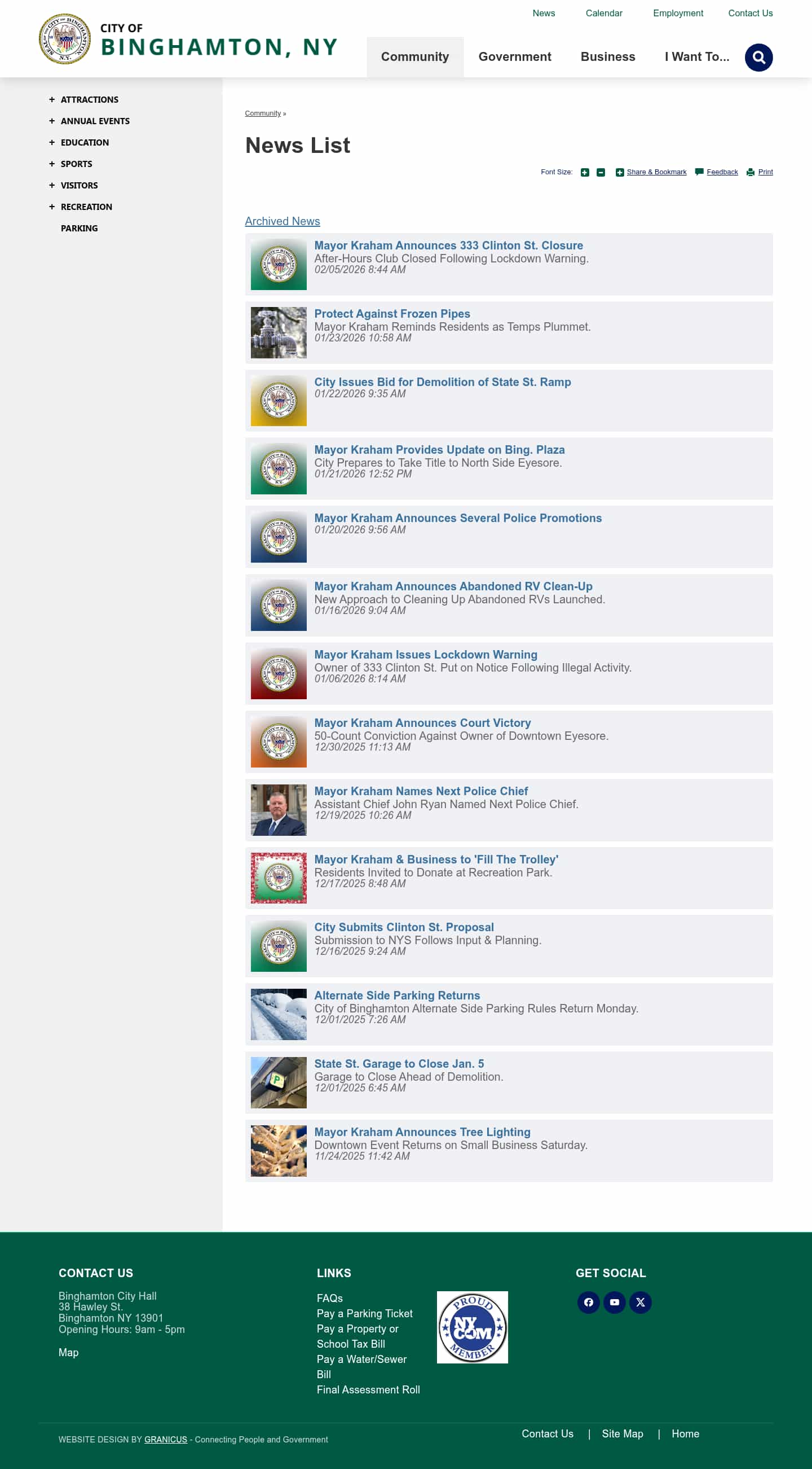 Latest website image capture