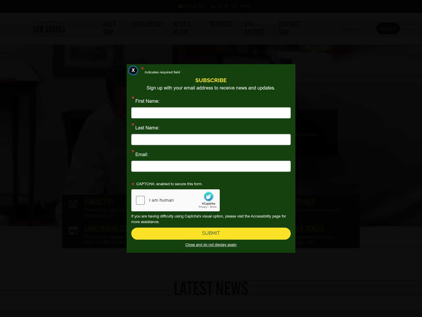 Latest website image capture