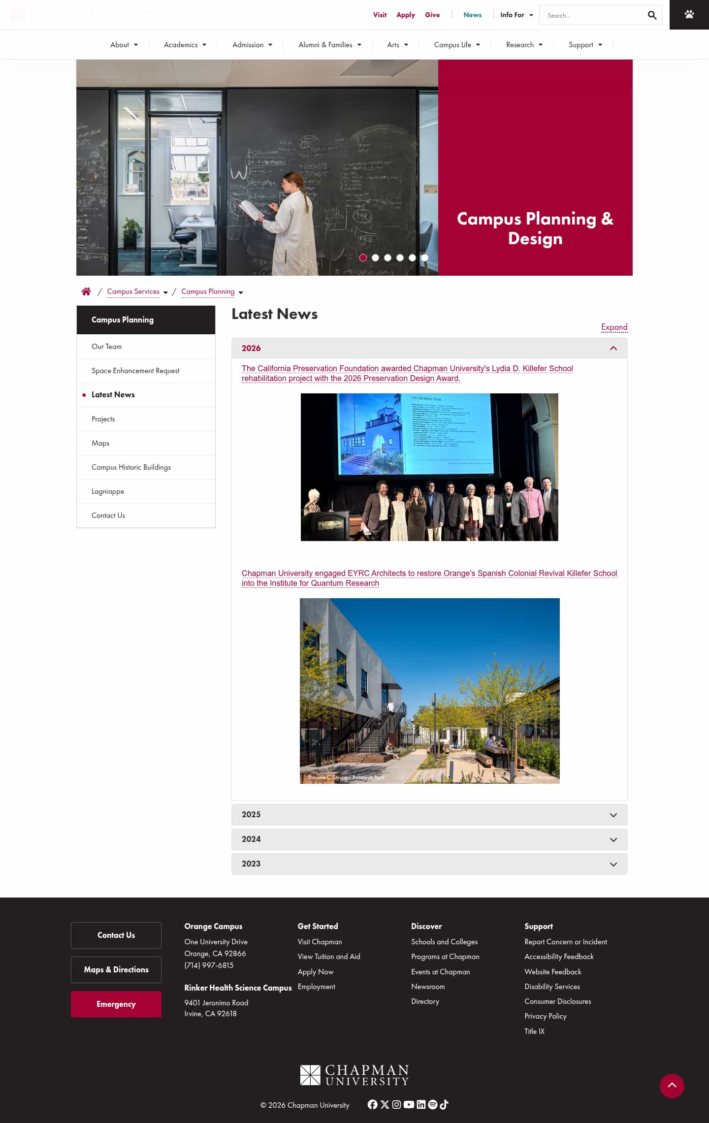 Latest website image capture