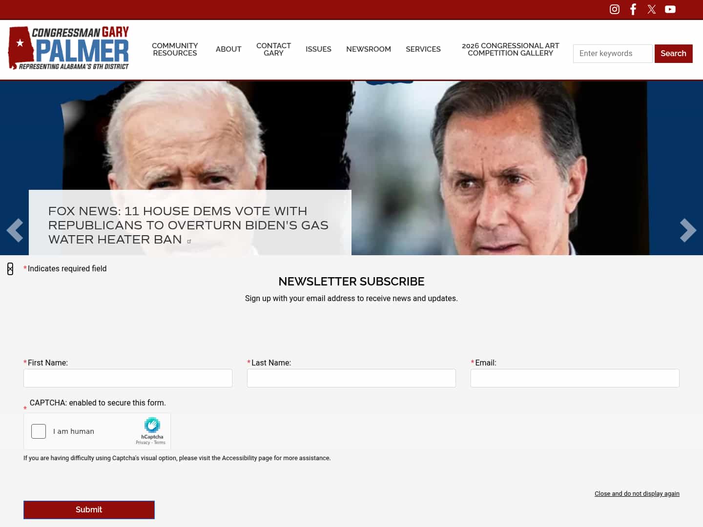 Latest website image capture