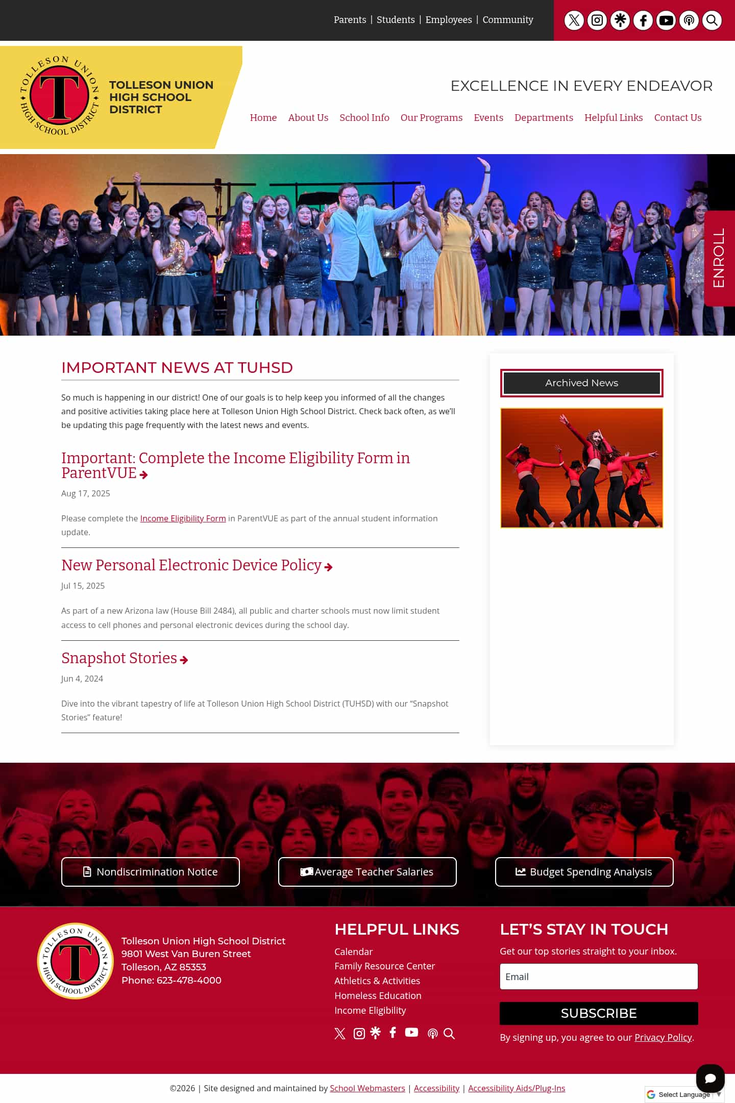 Latest website image capture