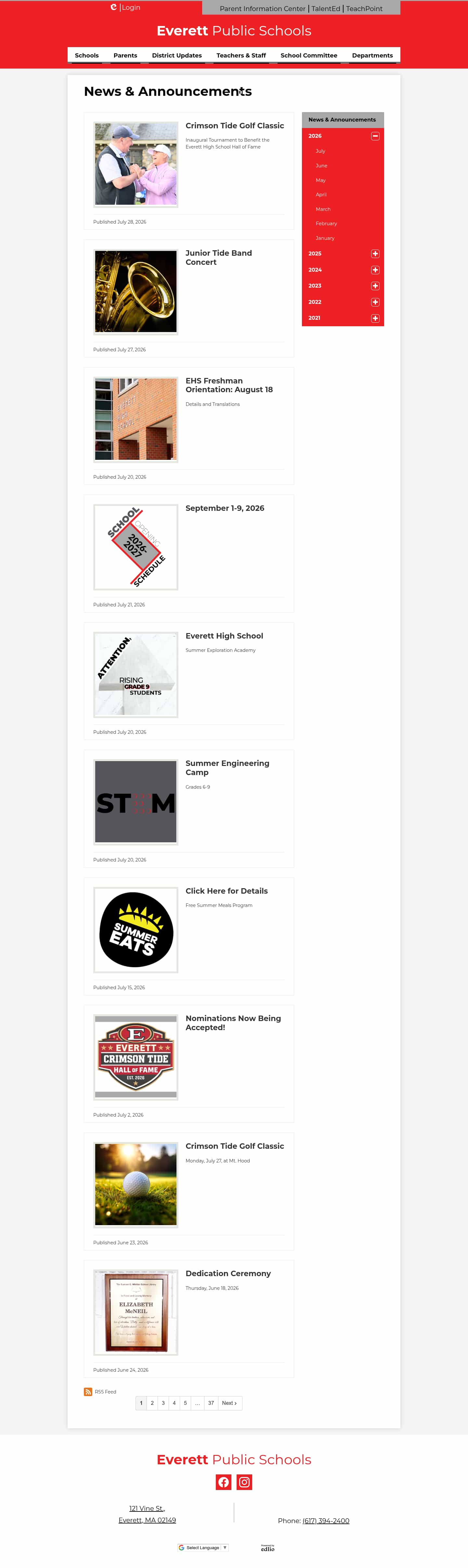 Latest website image capture
