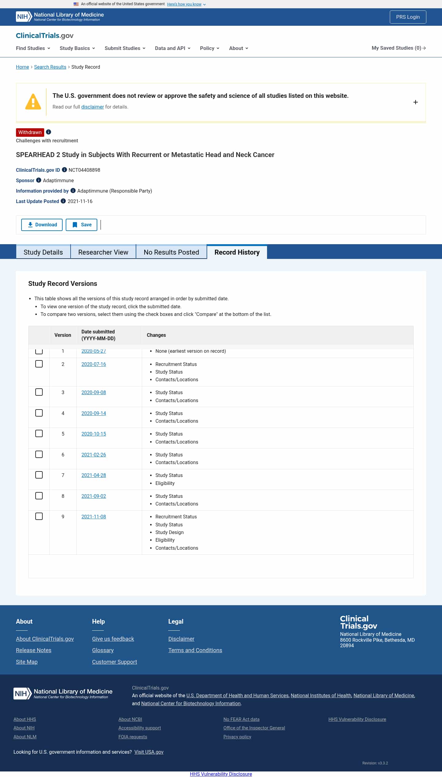 Latest website image capture
