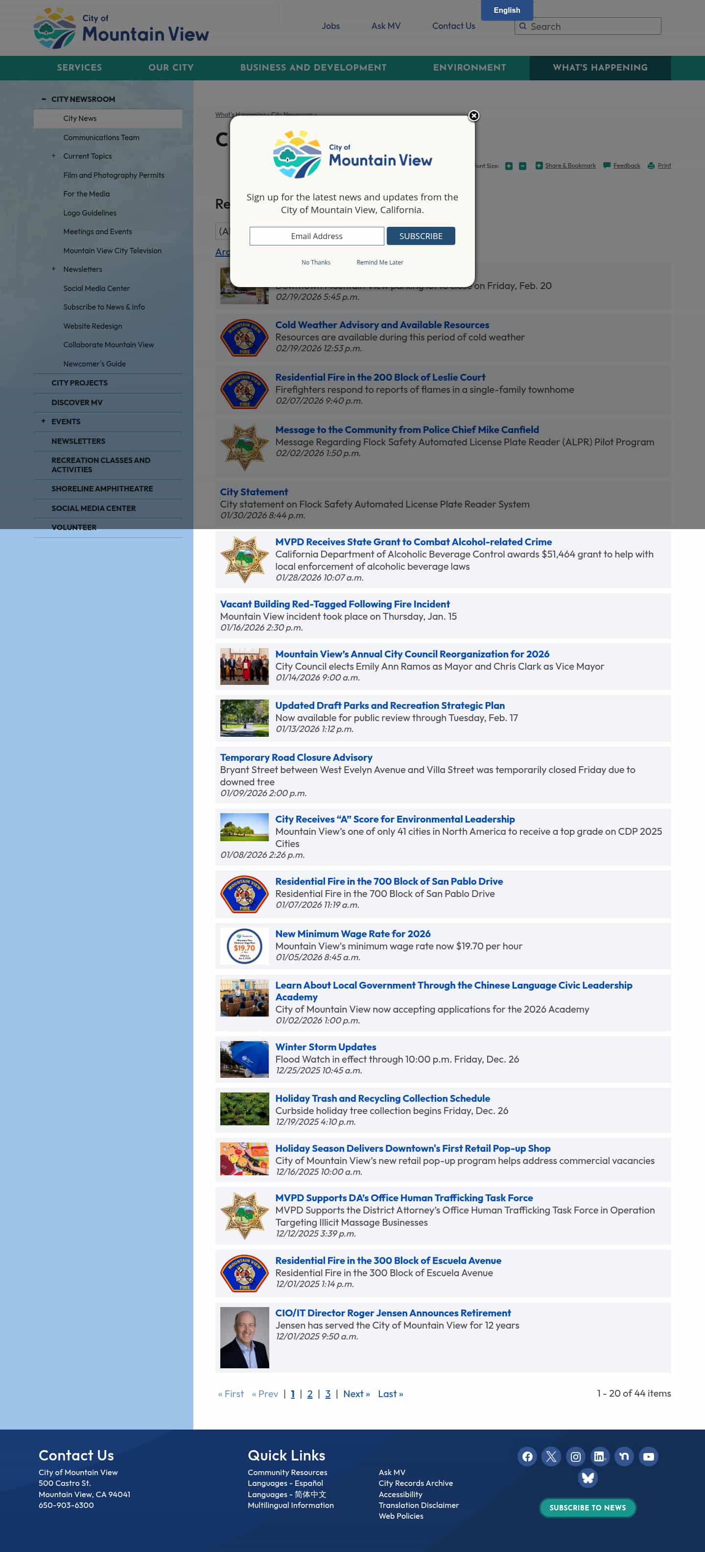 Latest website image capture