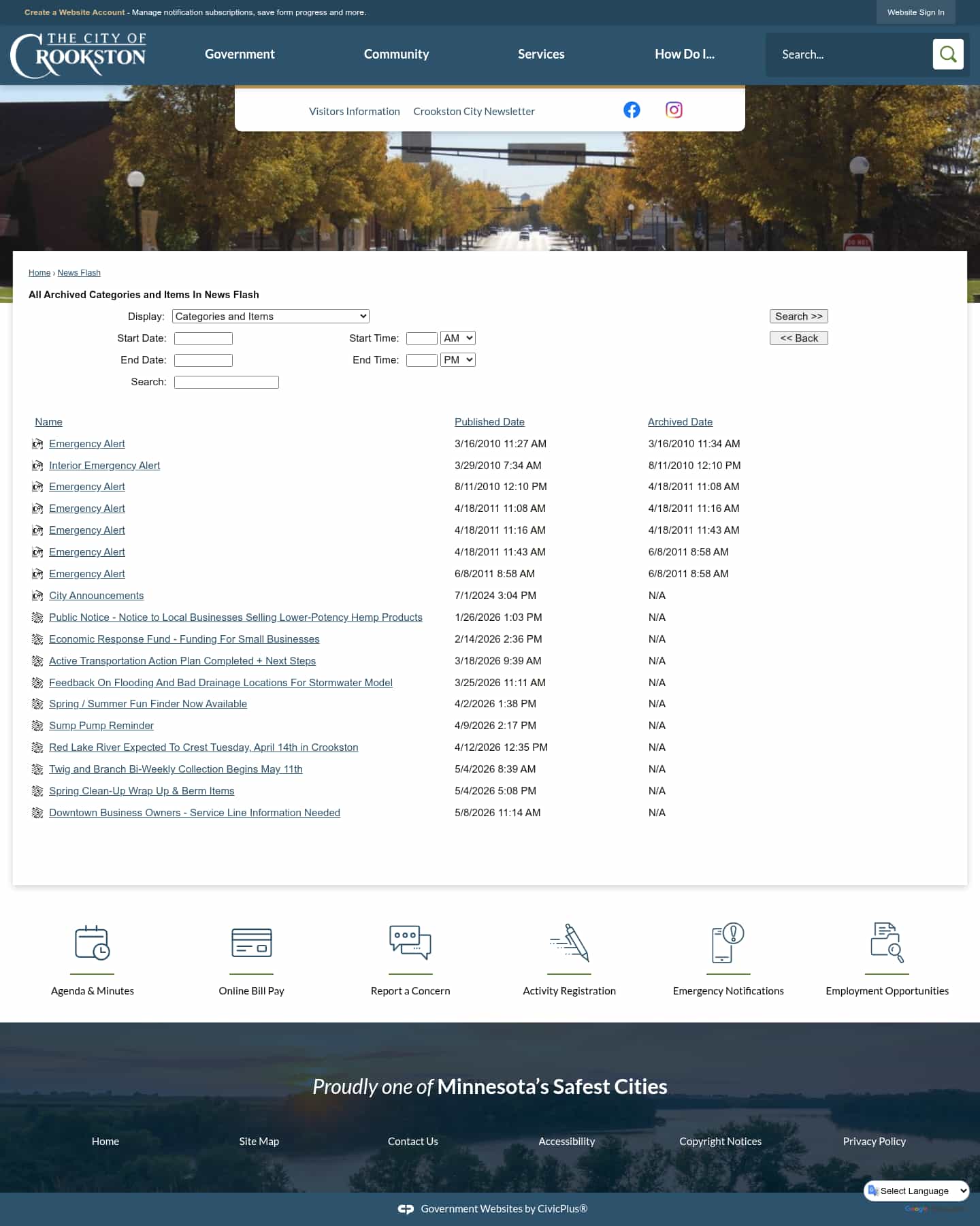 Latest website image capture