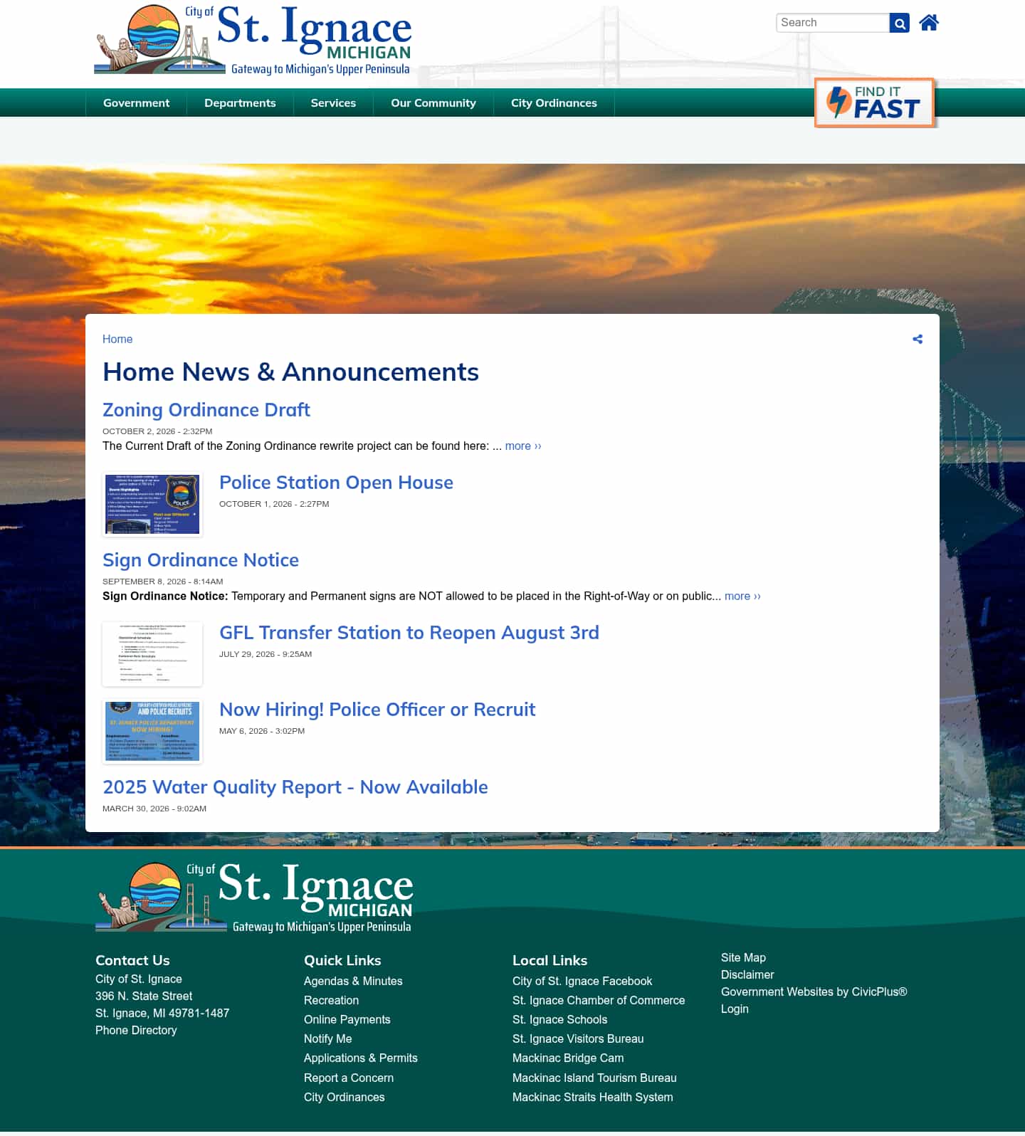 Latest website image capture